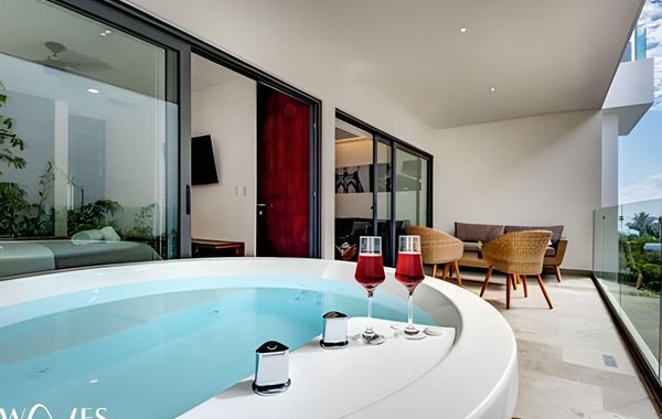 Jacuzzi Privado + Rooftop | 1 Recámara Playa - Hoteles con jacuzzi en Playa del Carmen, México