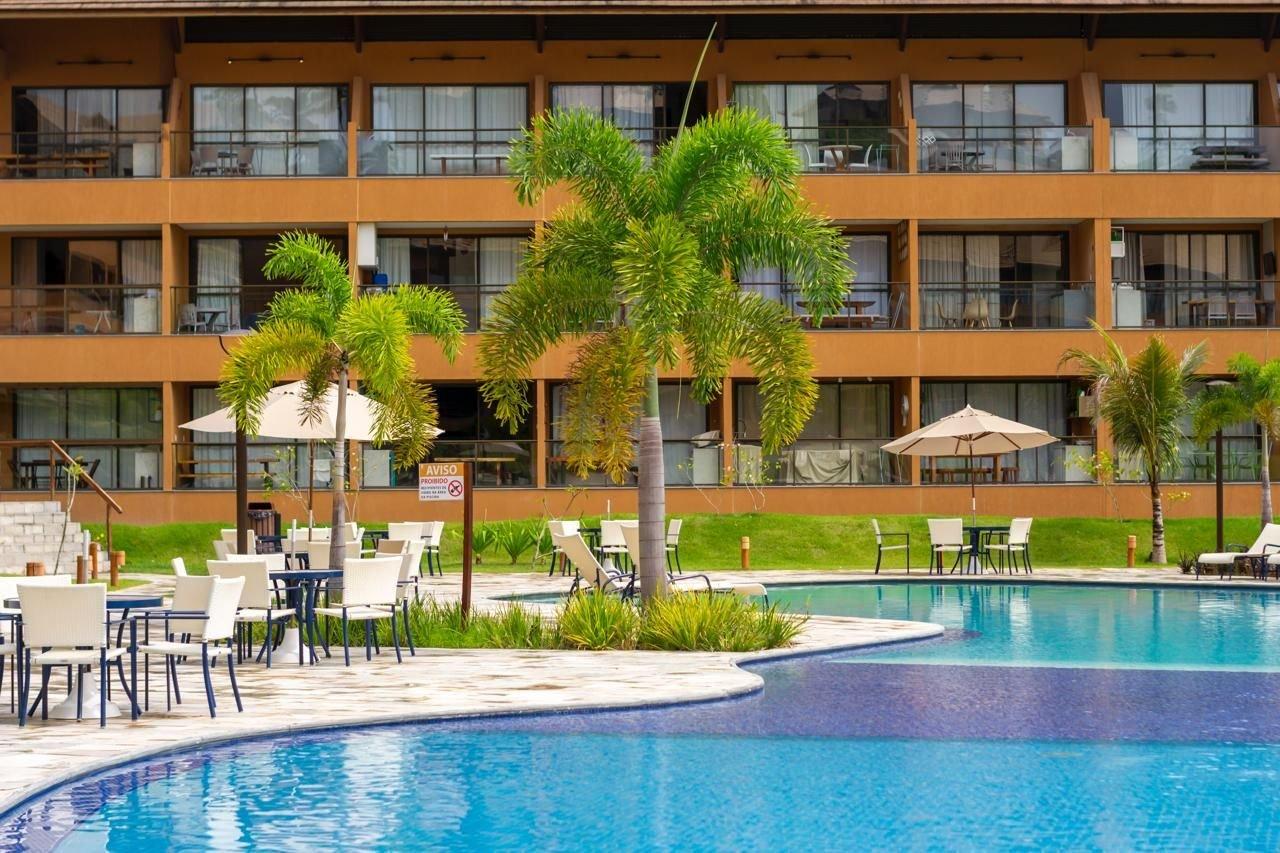 Vista Piscina Flat 28 Eco Resort Carneiros