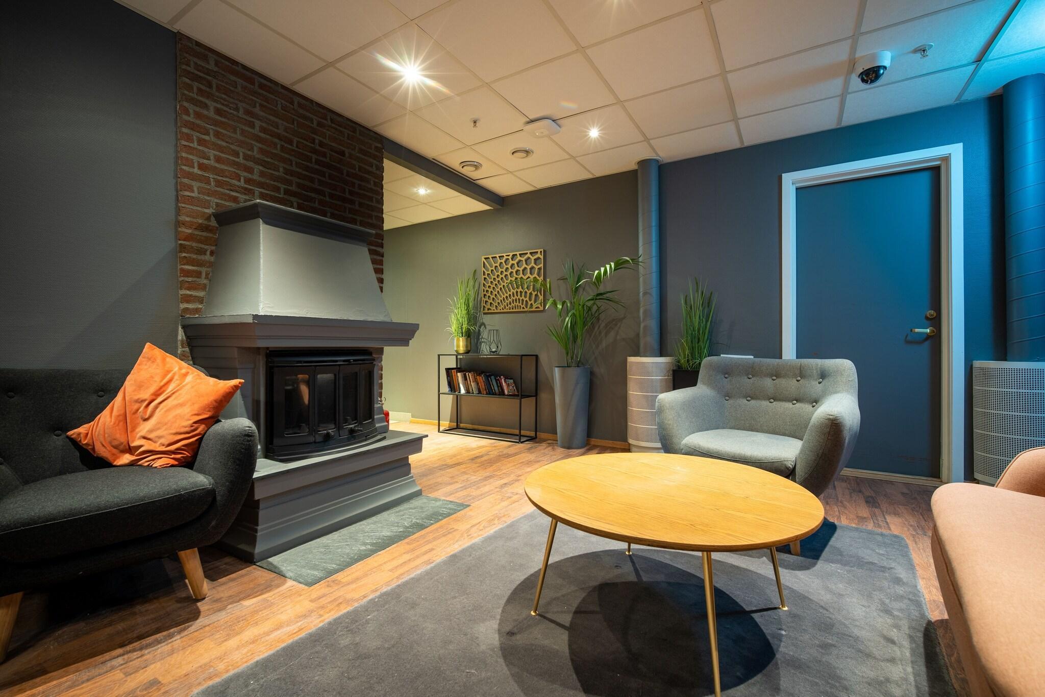 Vista Lobby First Hotel Amalie