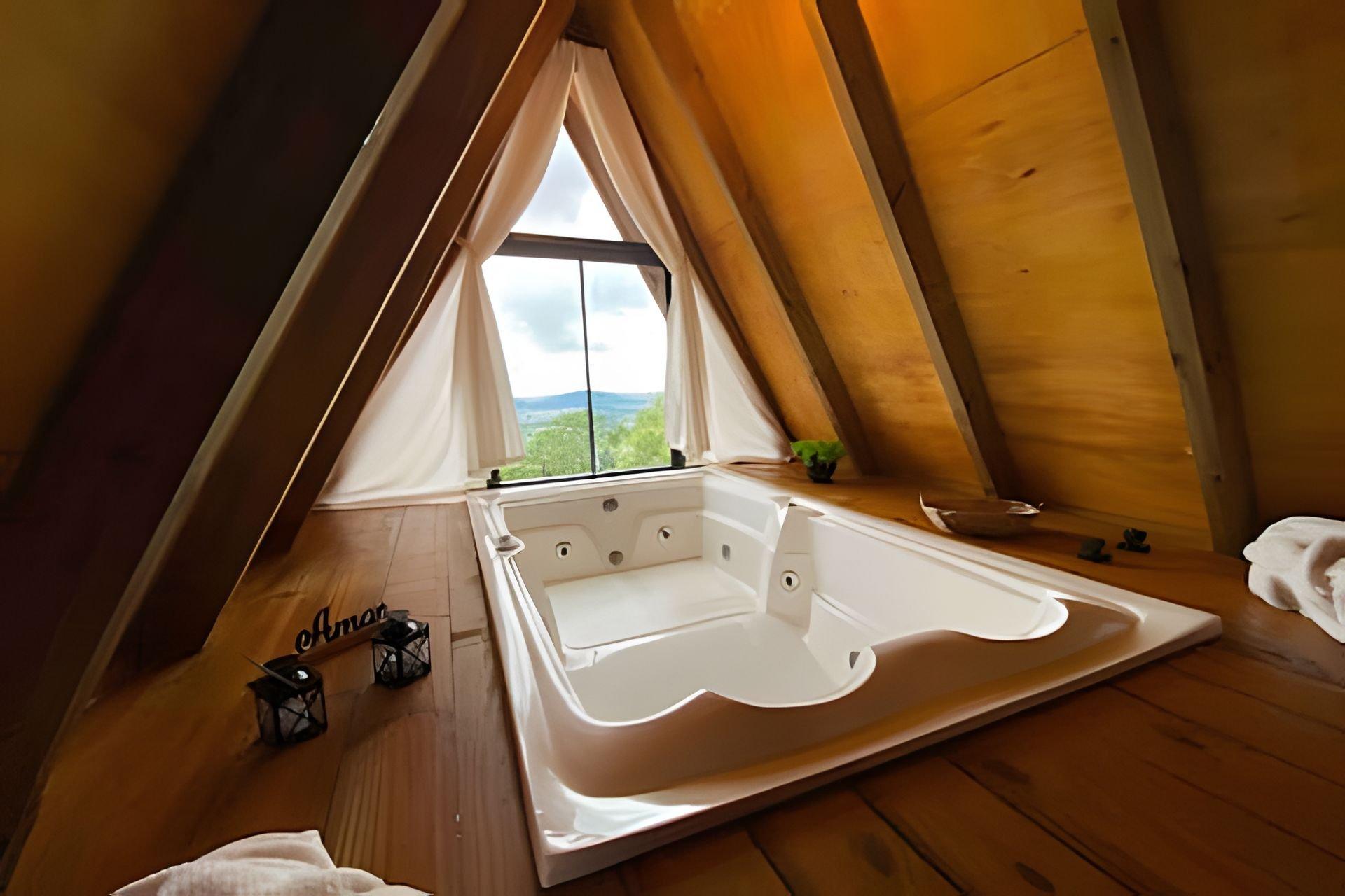 Baño Chalé dos Alpes 2 hidromassagem e Lareira