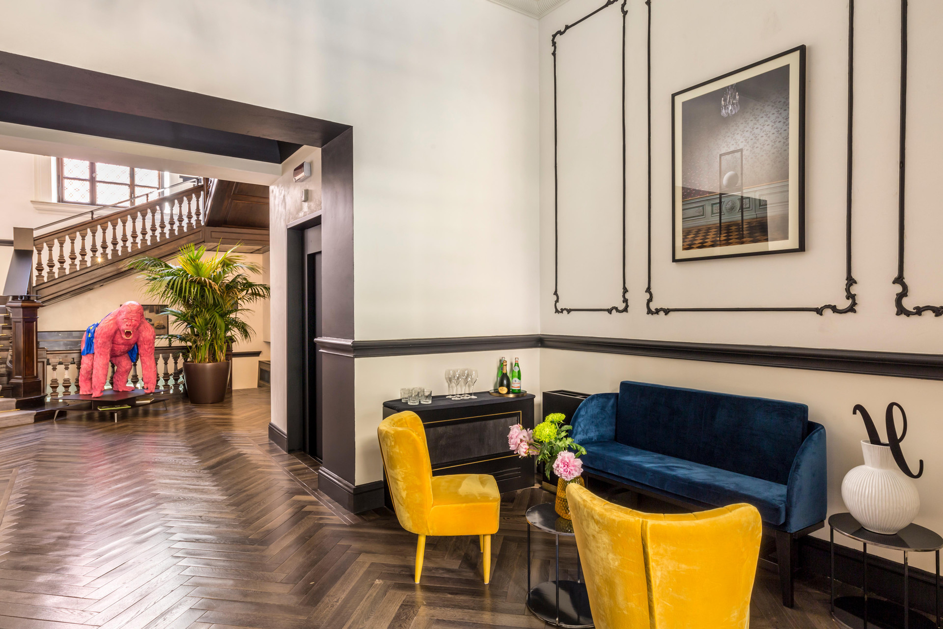 Vista Lobby Hotel The Haven Roma