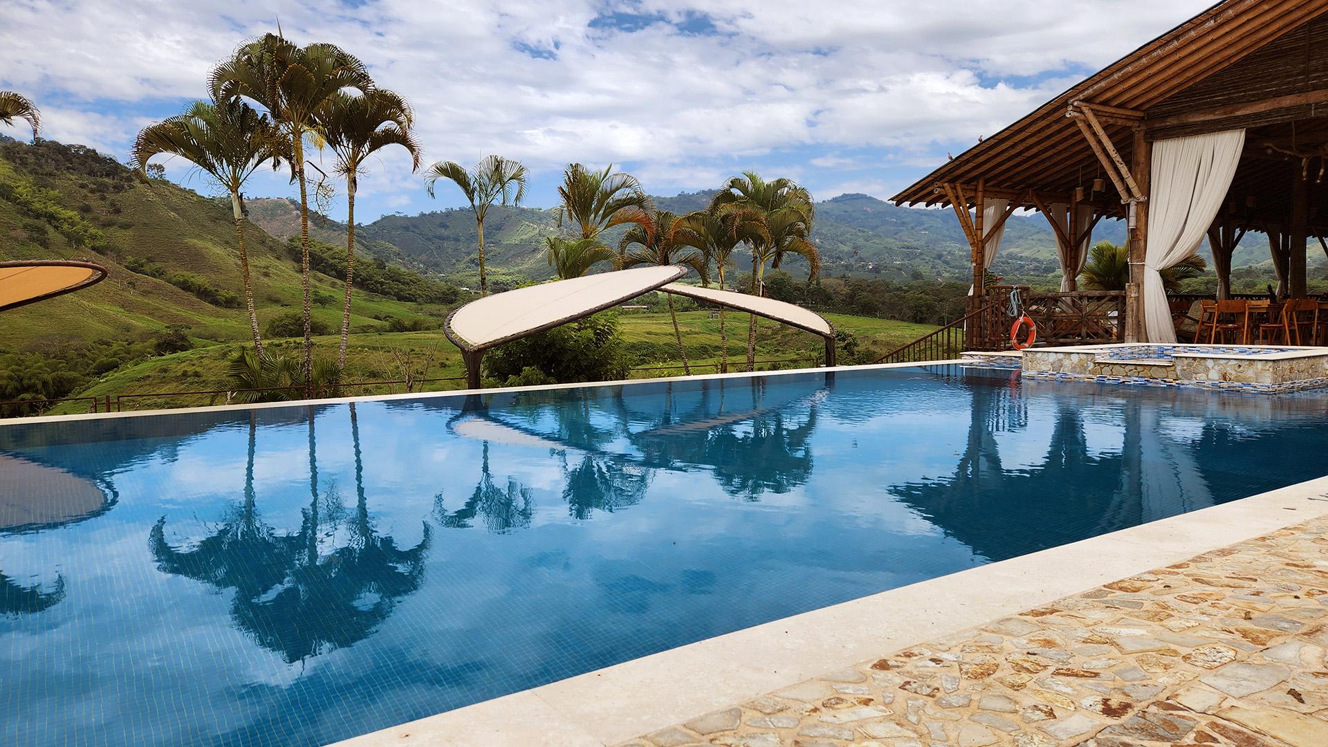 Vista Piscina Casa San Carlos Lodge