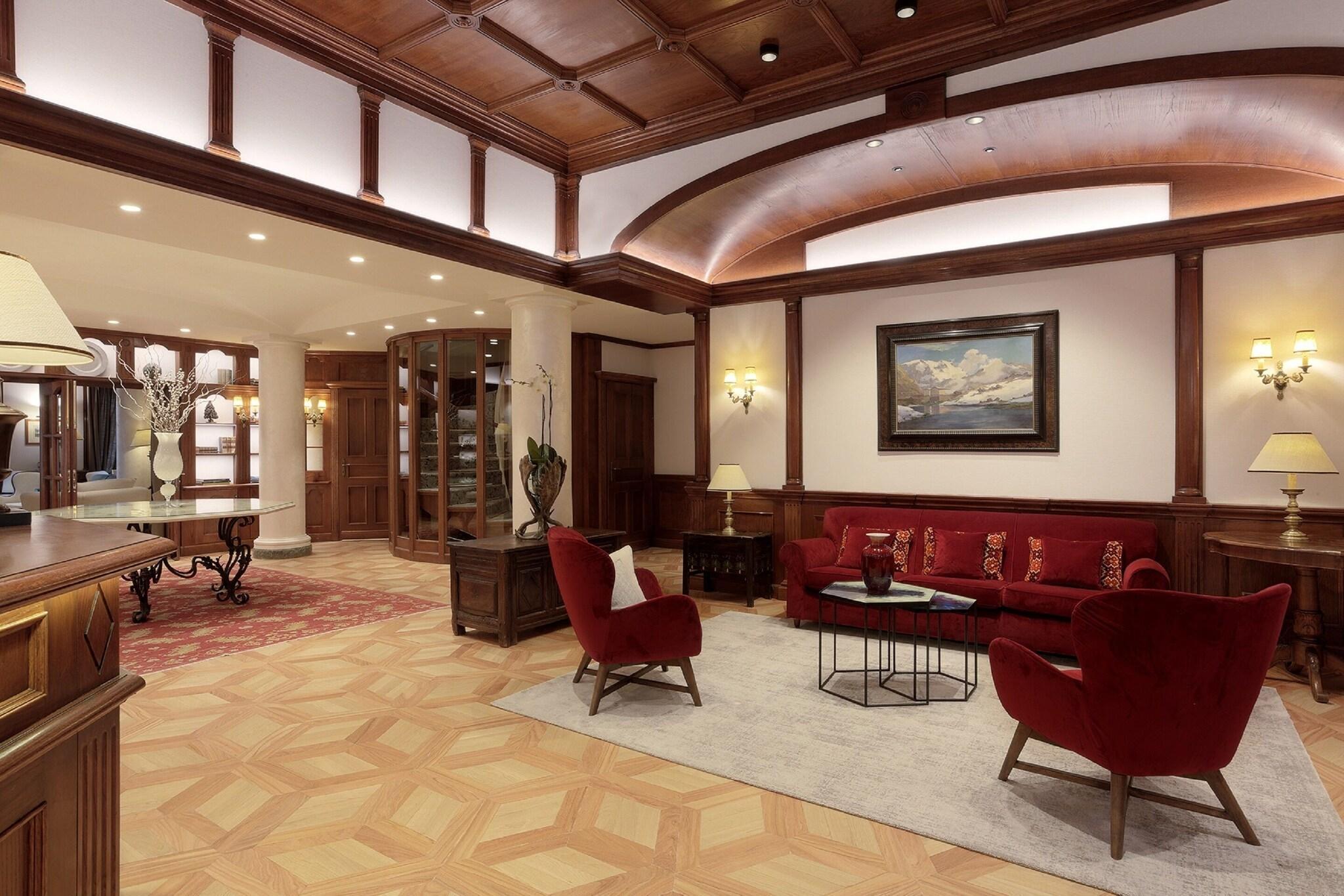 Vista Lobby Grand Hôtel Des Alpes