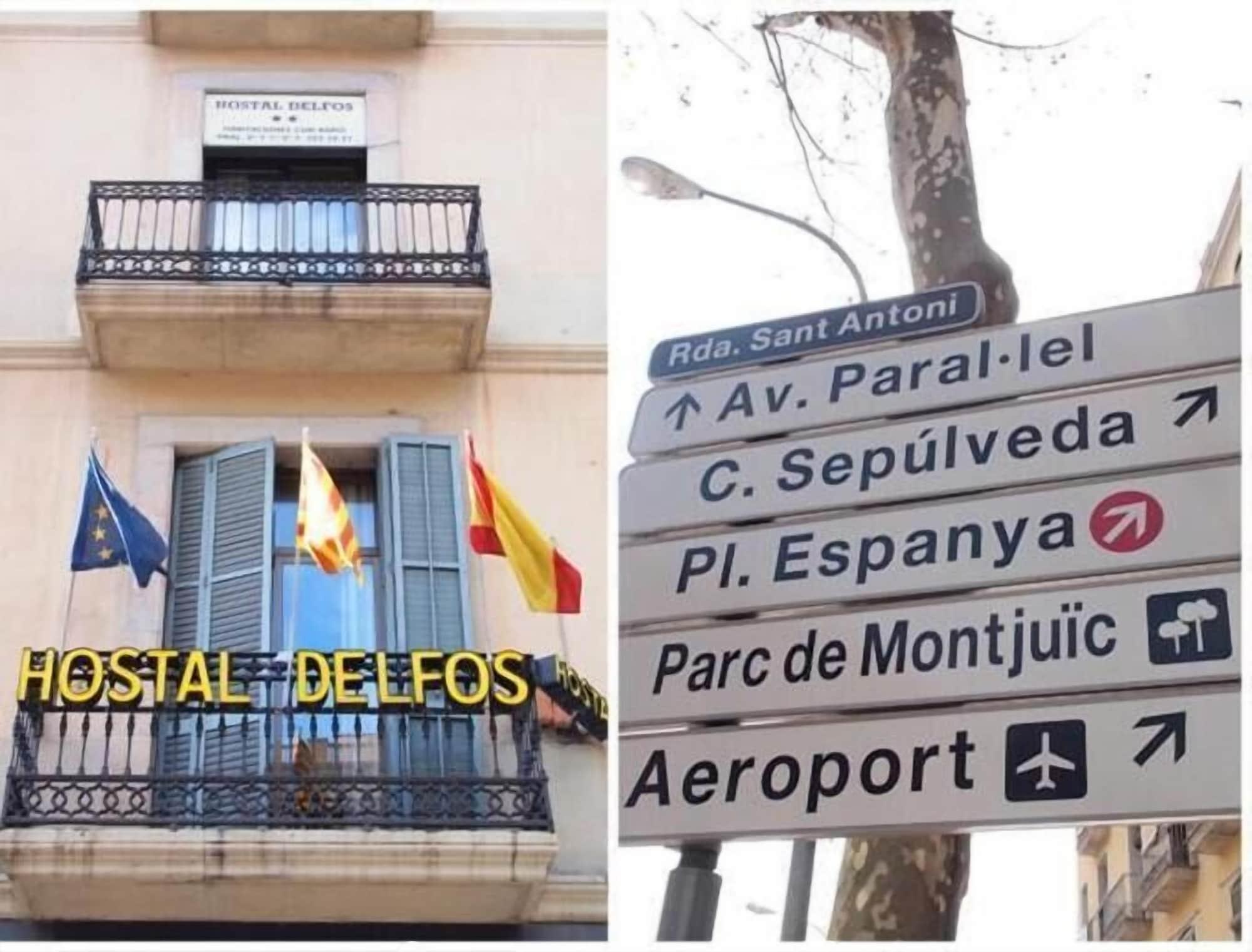 Vista Exterior Hostal Delfos