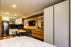 Arriendo temporal - Studio cond. com piscina 700m da praia STI108