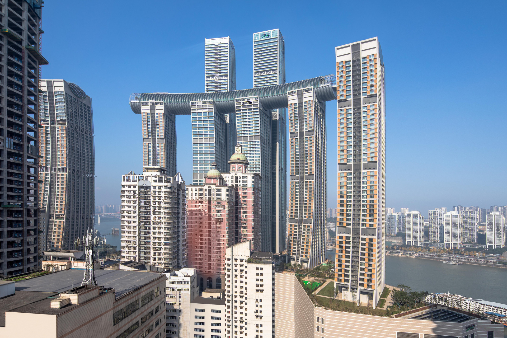 Vista Exterior Ascott Raffles City Chongqing