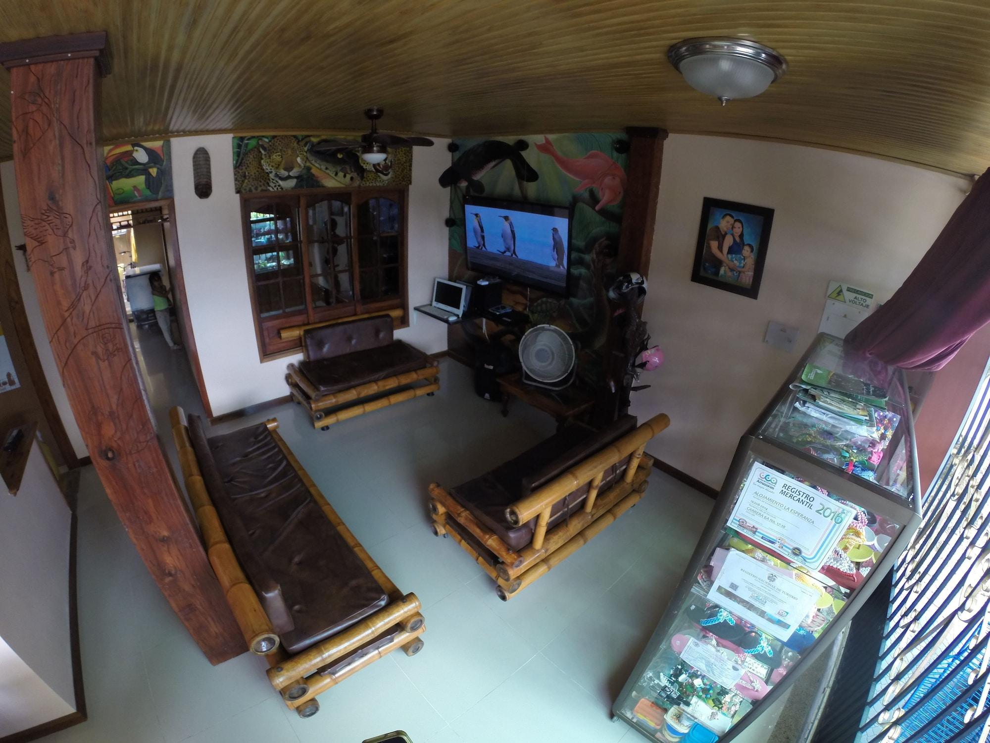 Vista Lobby Hostal La Esperanza