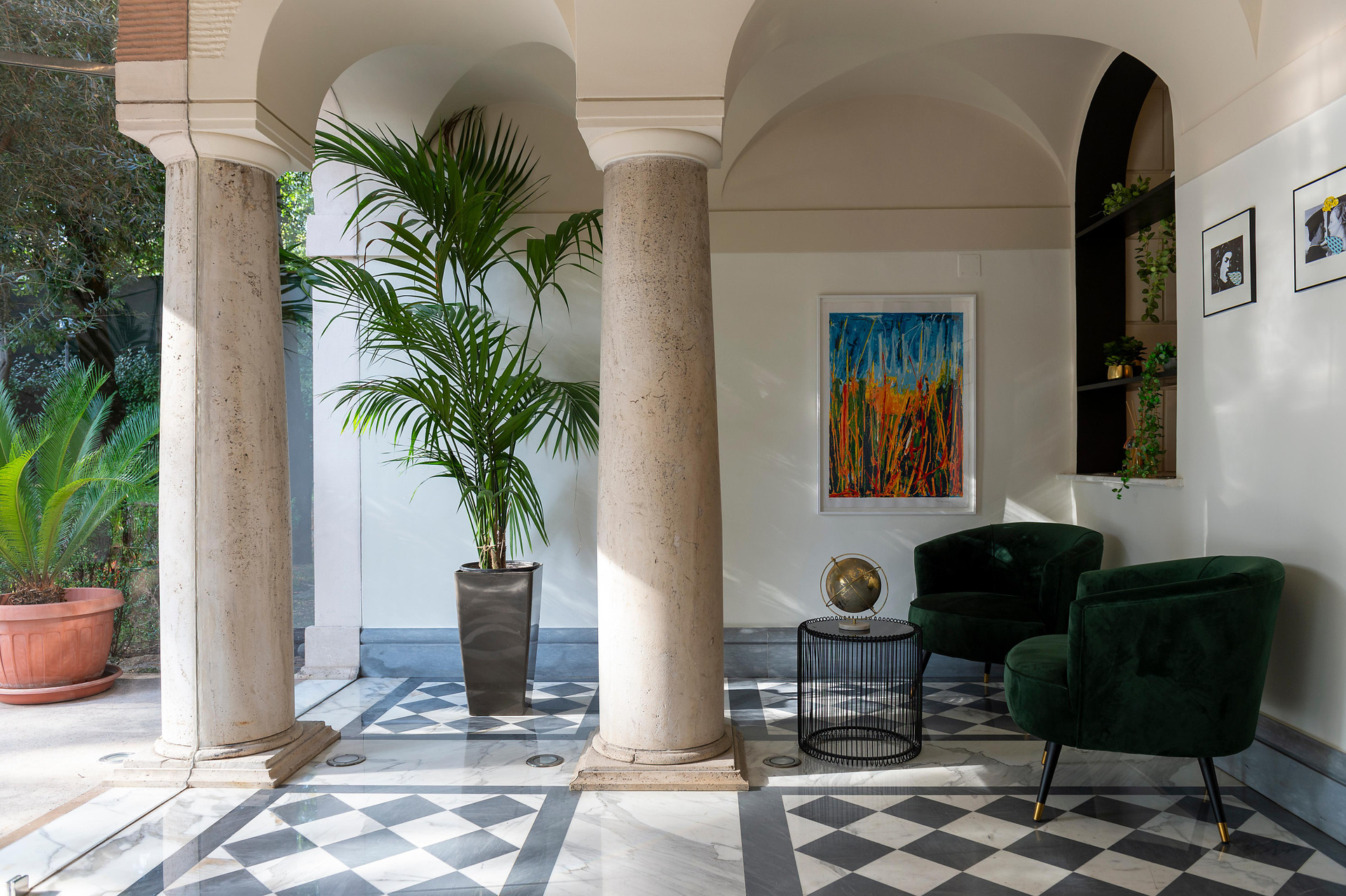 Vista Lobby Hotel Principe Torlonia