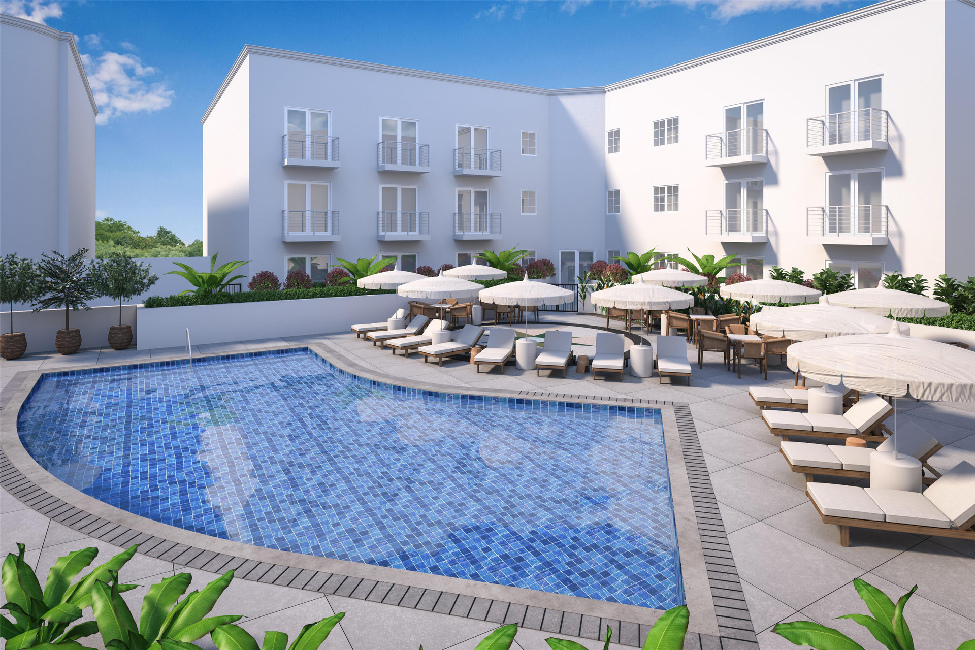 Vista Piscina Hilton Miami Beach