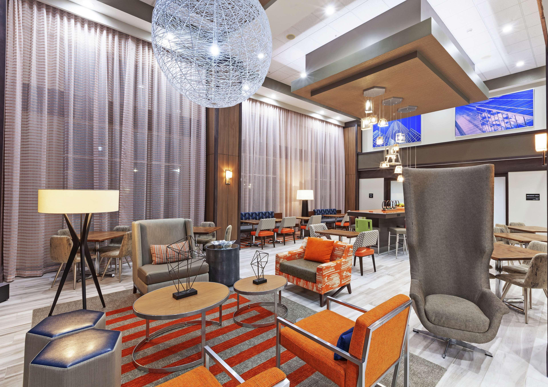 Vista Lobby Hampton Inn & Suites Houston-Bush Intercontinental Aprt
