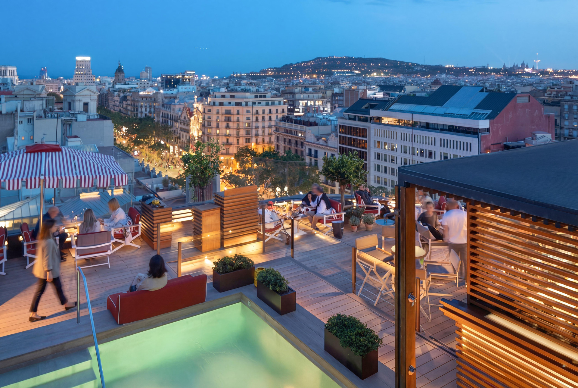 Vista Piscina Majestic Hotel & Spa Barcelona