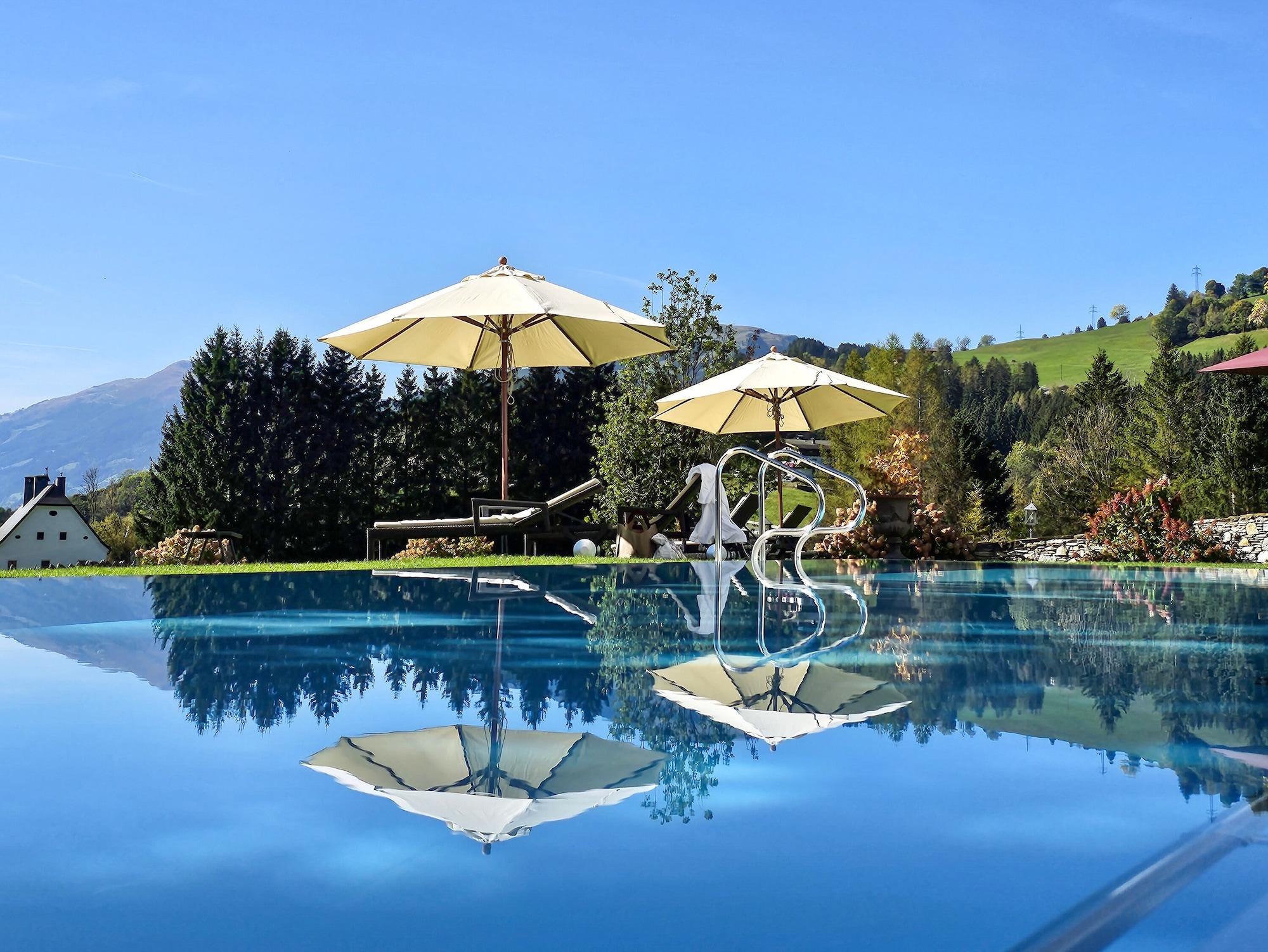 Vista Piscina Schloss Mittersill Hotel