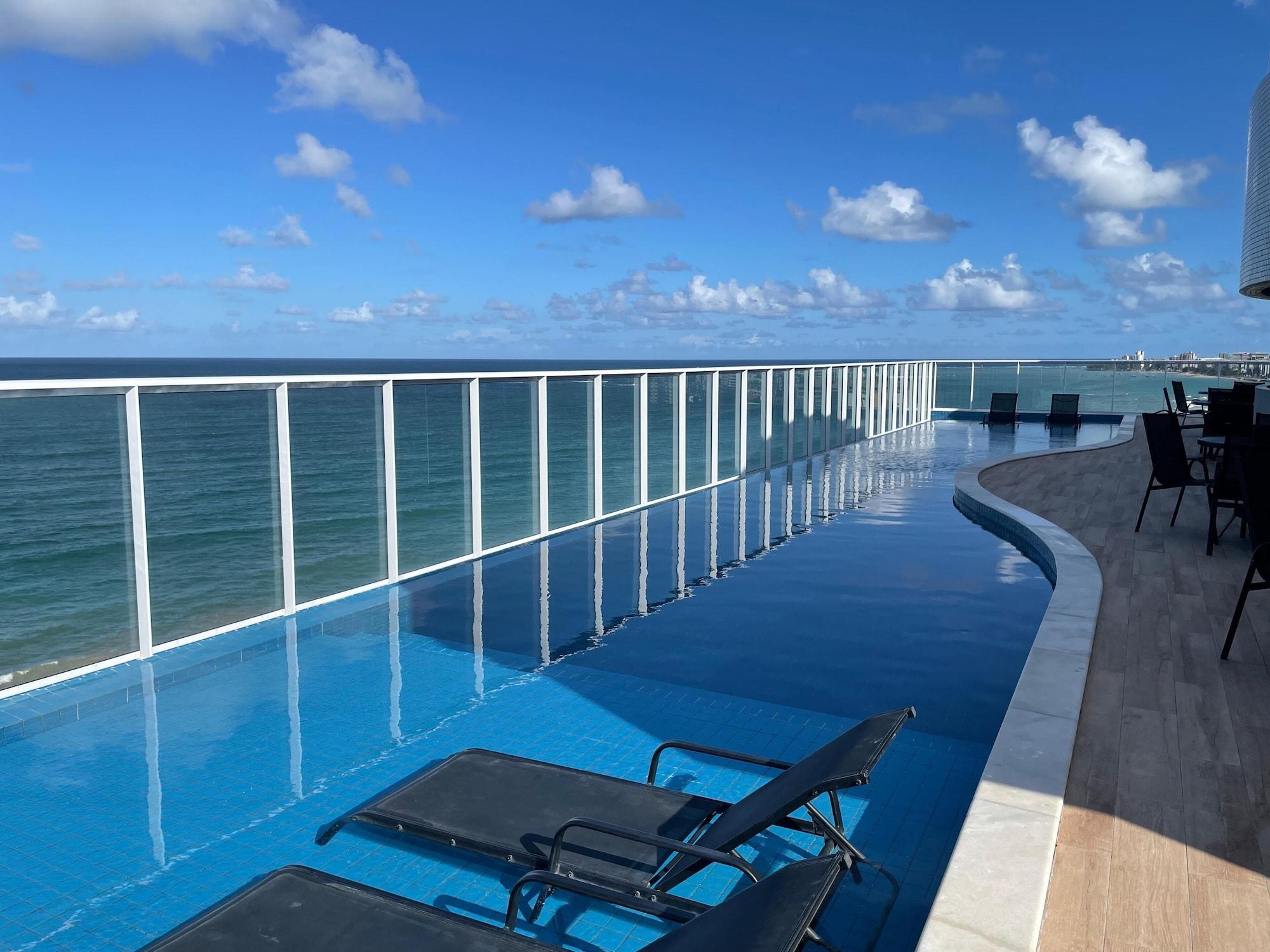 Vista Piscina Studio com vista Mar em Maceió - Max Rev
