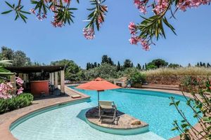 Renta temporal - Casa Rustico, large pool, 350m from the beach, by the river.