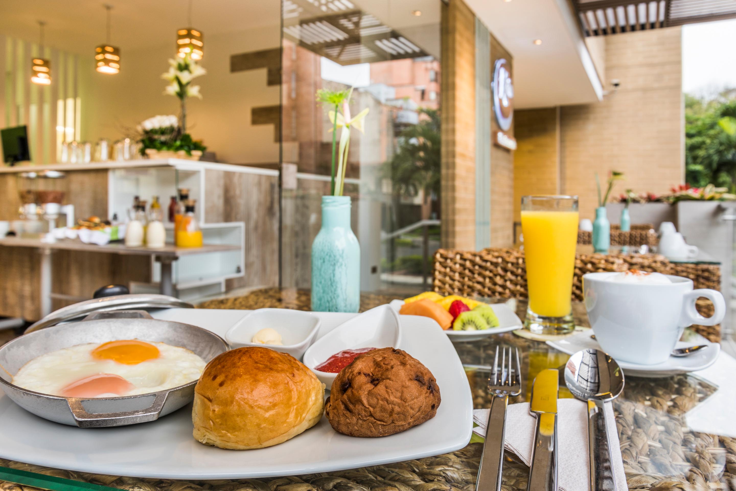 Área de desayuno Terra Biohotel
