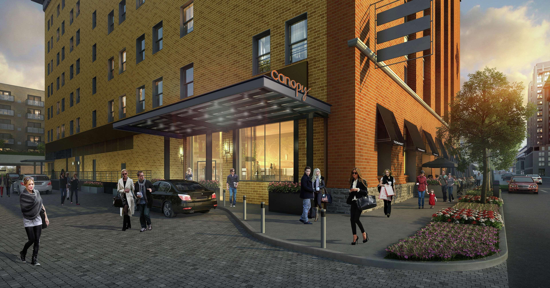 Vista Exterior Canopy by Hilton Minneapolis Mill District