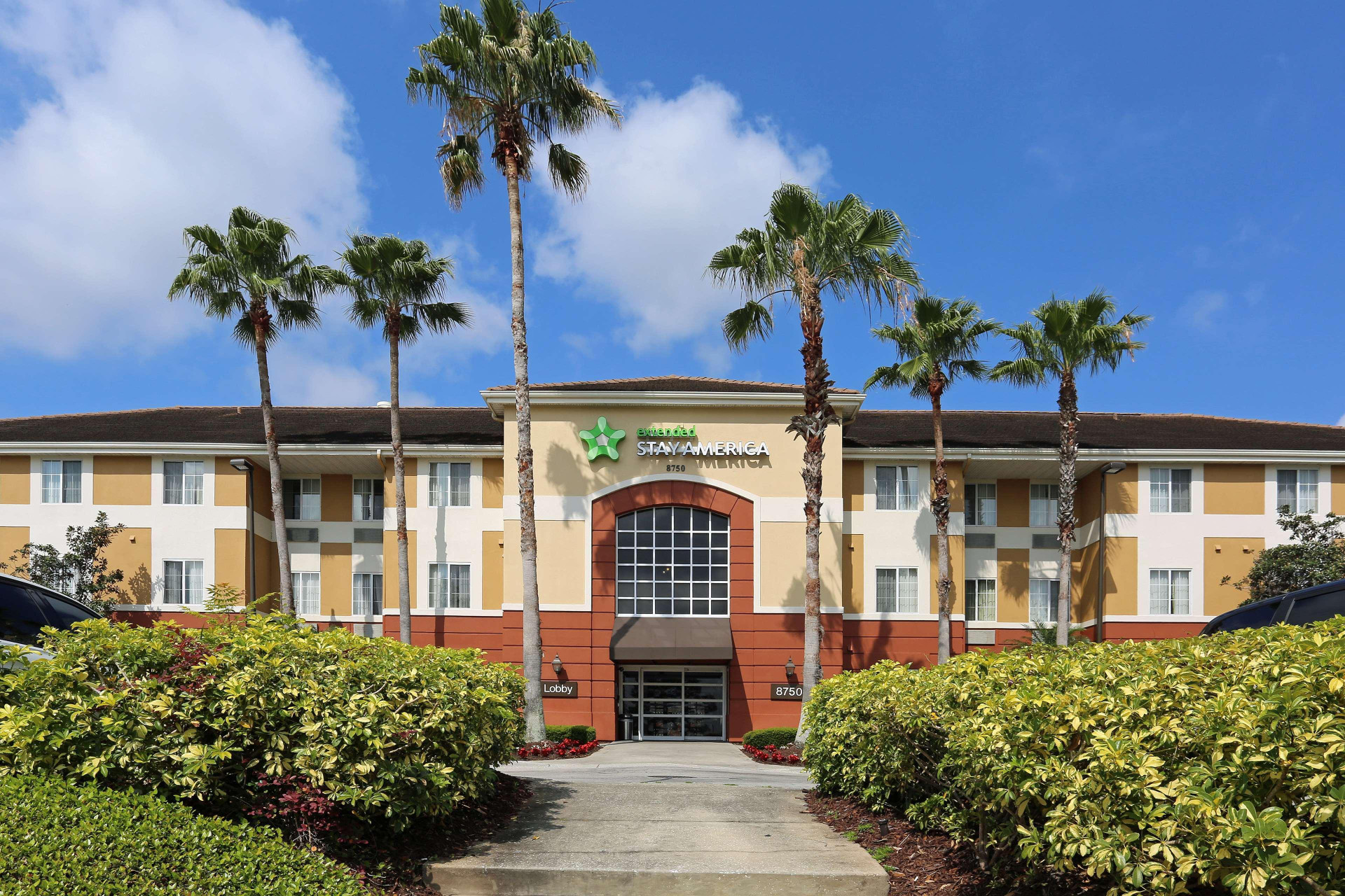 Vista Exterior Extended Stay America Suites Orlando Conv Ctr Universal Blvd