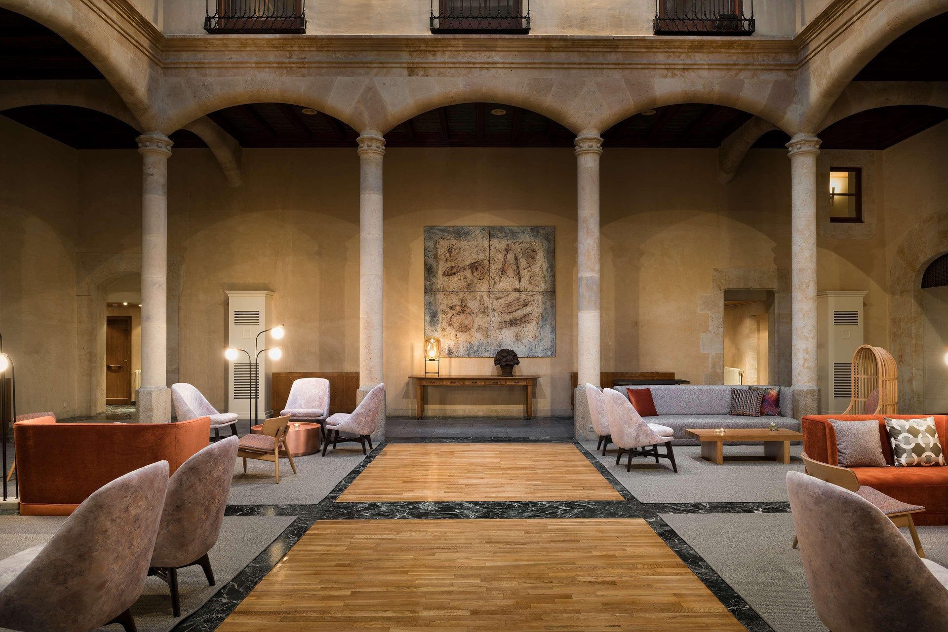 Vista Lobby NH Collection Salamanca Palacio de Castellanos