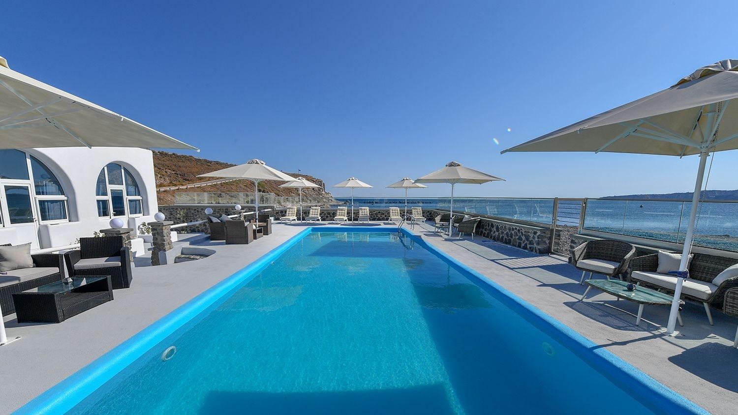 Vista Piscina Thirassia Paradise Suites