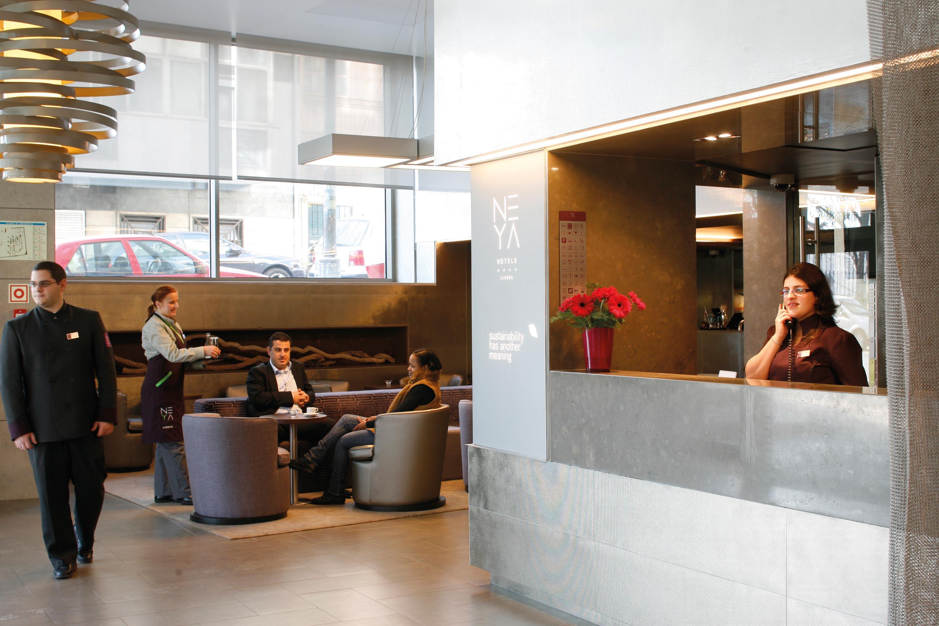 Vista Lobby Neya Lisboa Hotel