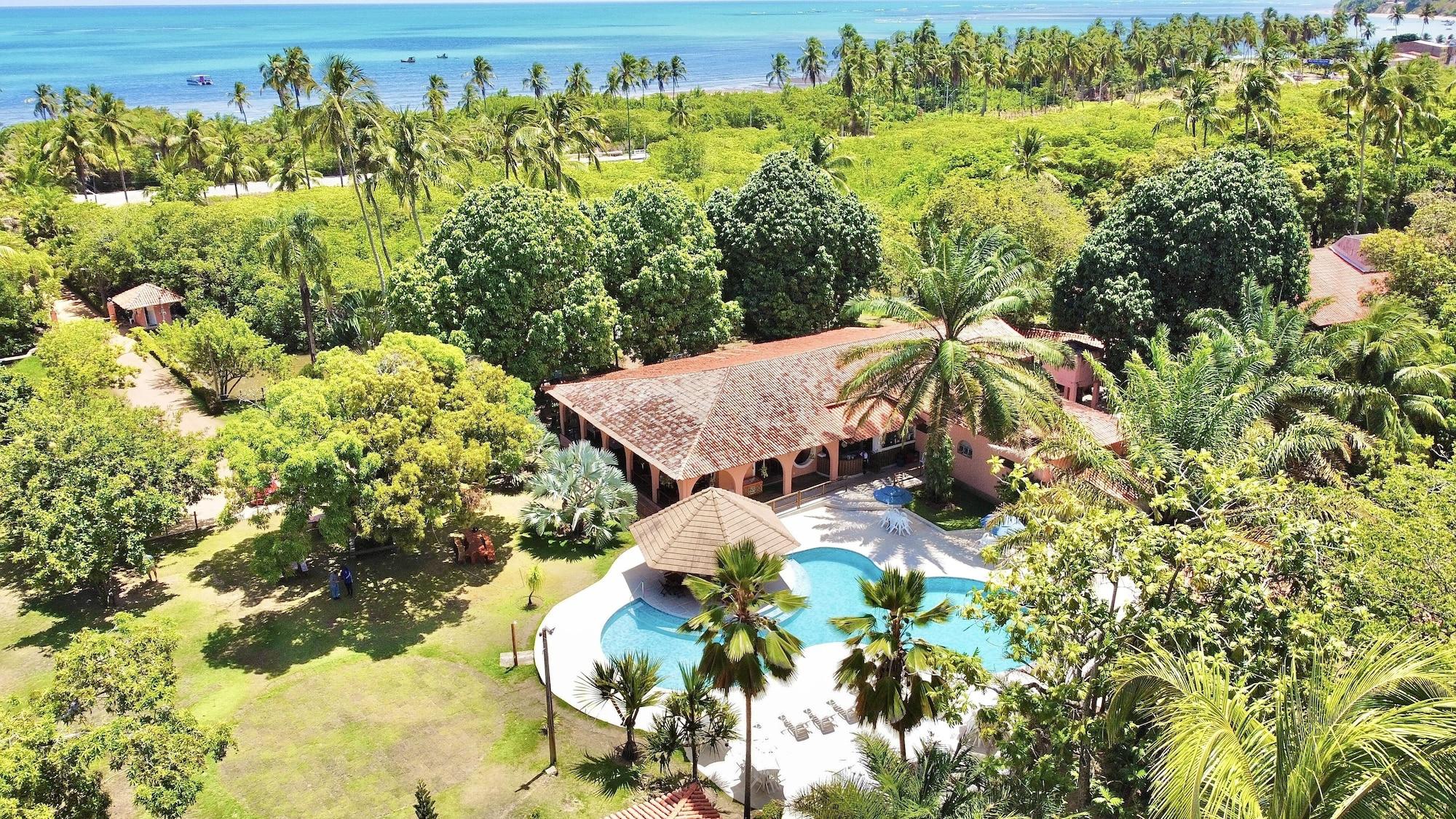 Vista Piscina Eco Pousada Paraíso dos Coqueirais