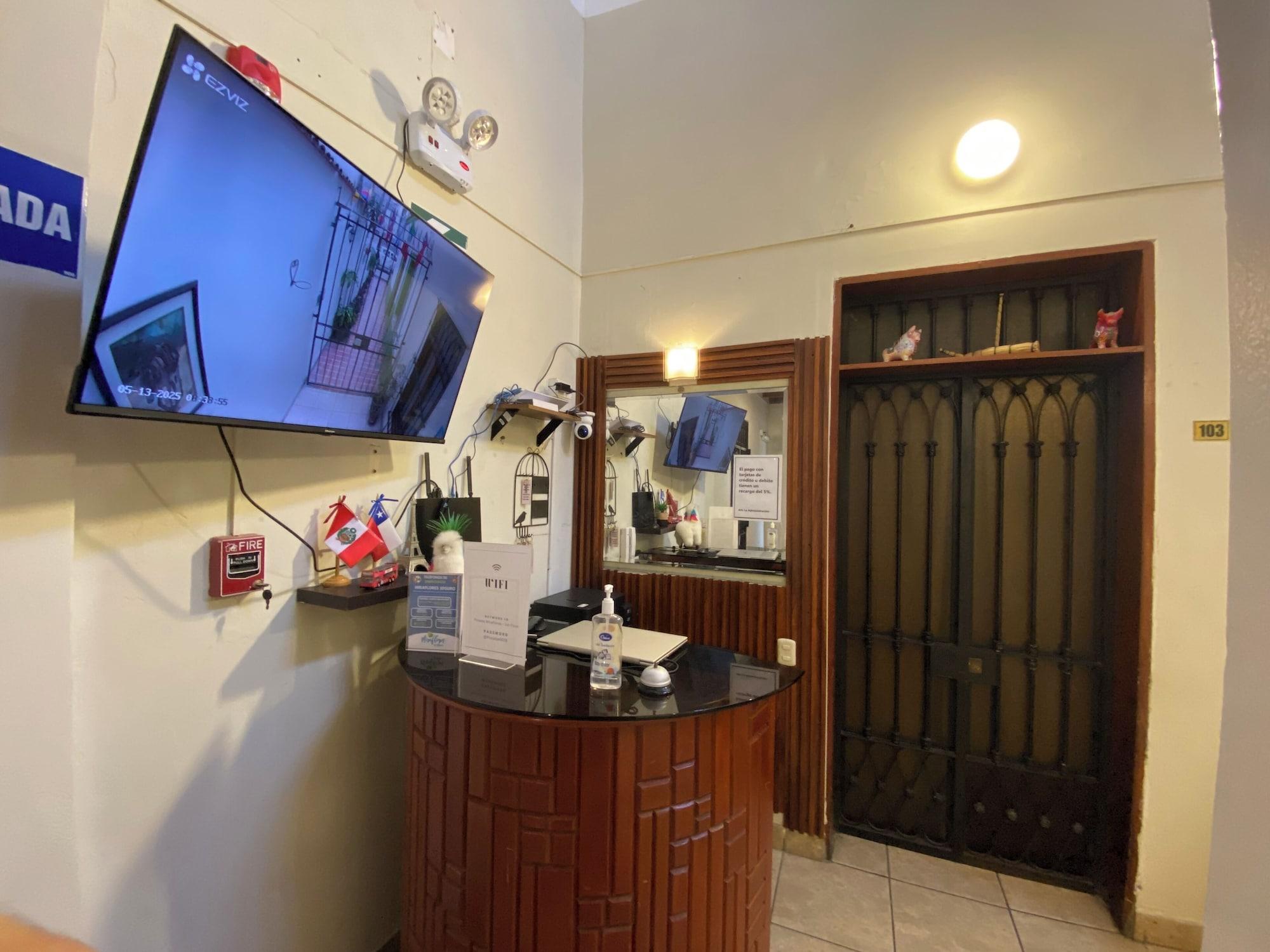 Vista Lobby Posada Miraflores