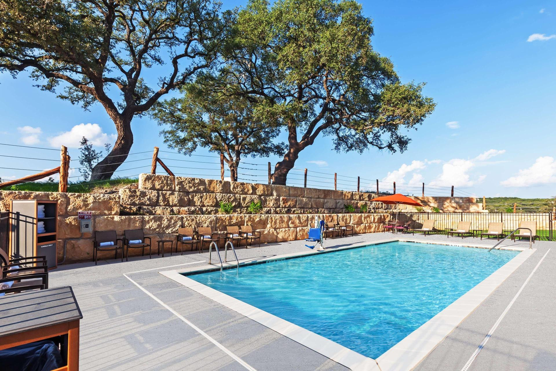 Vista Piscina Hampton Inn Bulverde Texas Hill Country