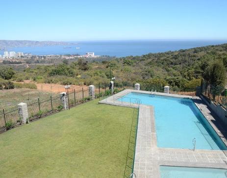 Vista da piscina Viña Lounge