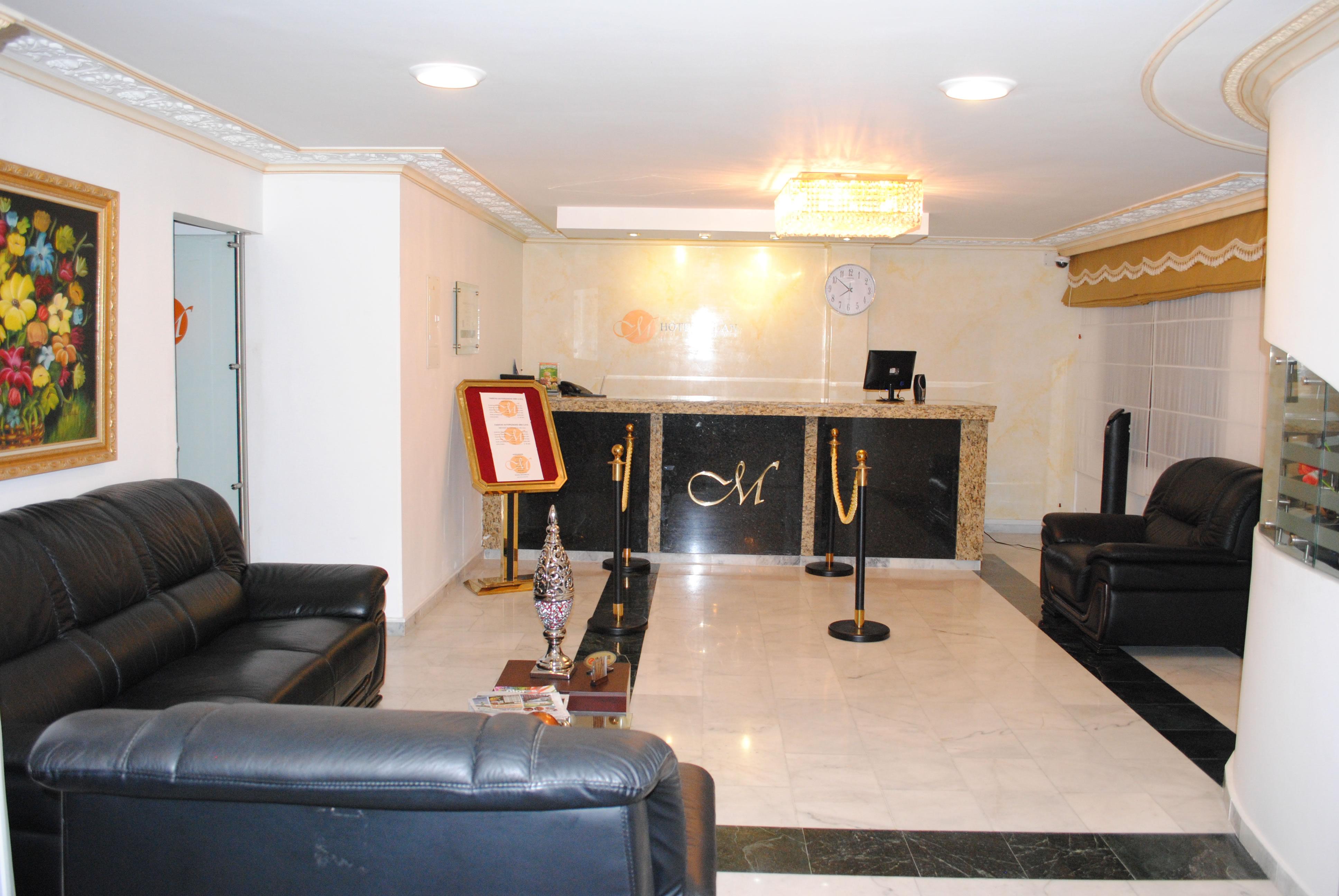 Vista do lobby Hotel Milan Boutique