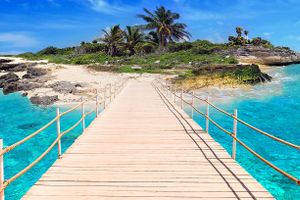 Playa del Carmen y su horizonte infinito