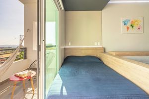 Alquiler Vacacional - Moderno Estudio con Alberca Gym Rooftop