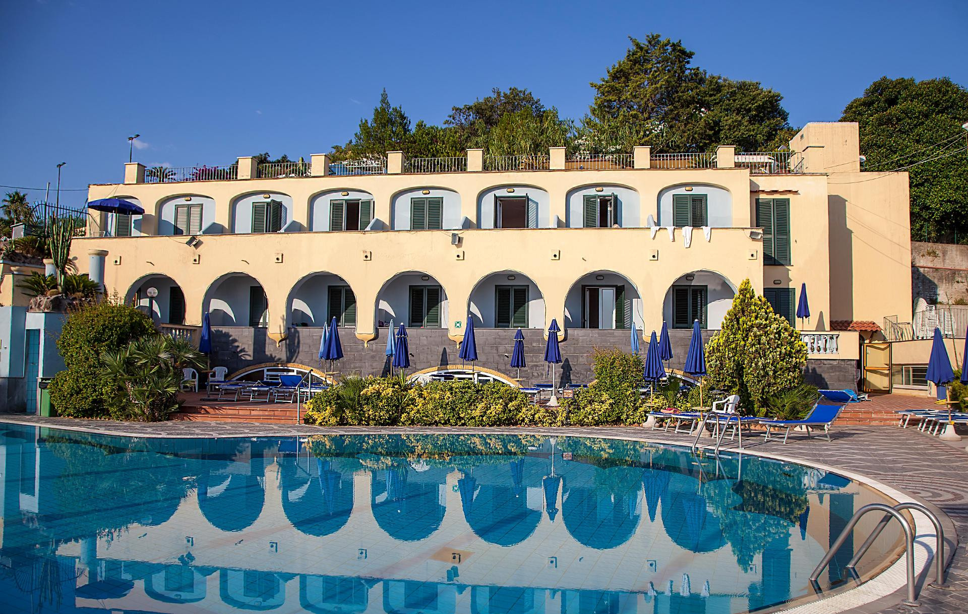 Vista Piscina Hotel Terme President