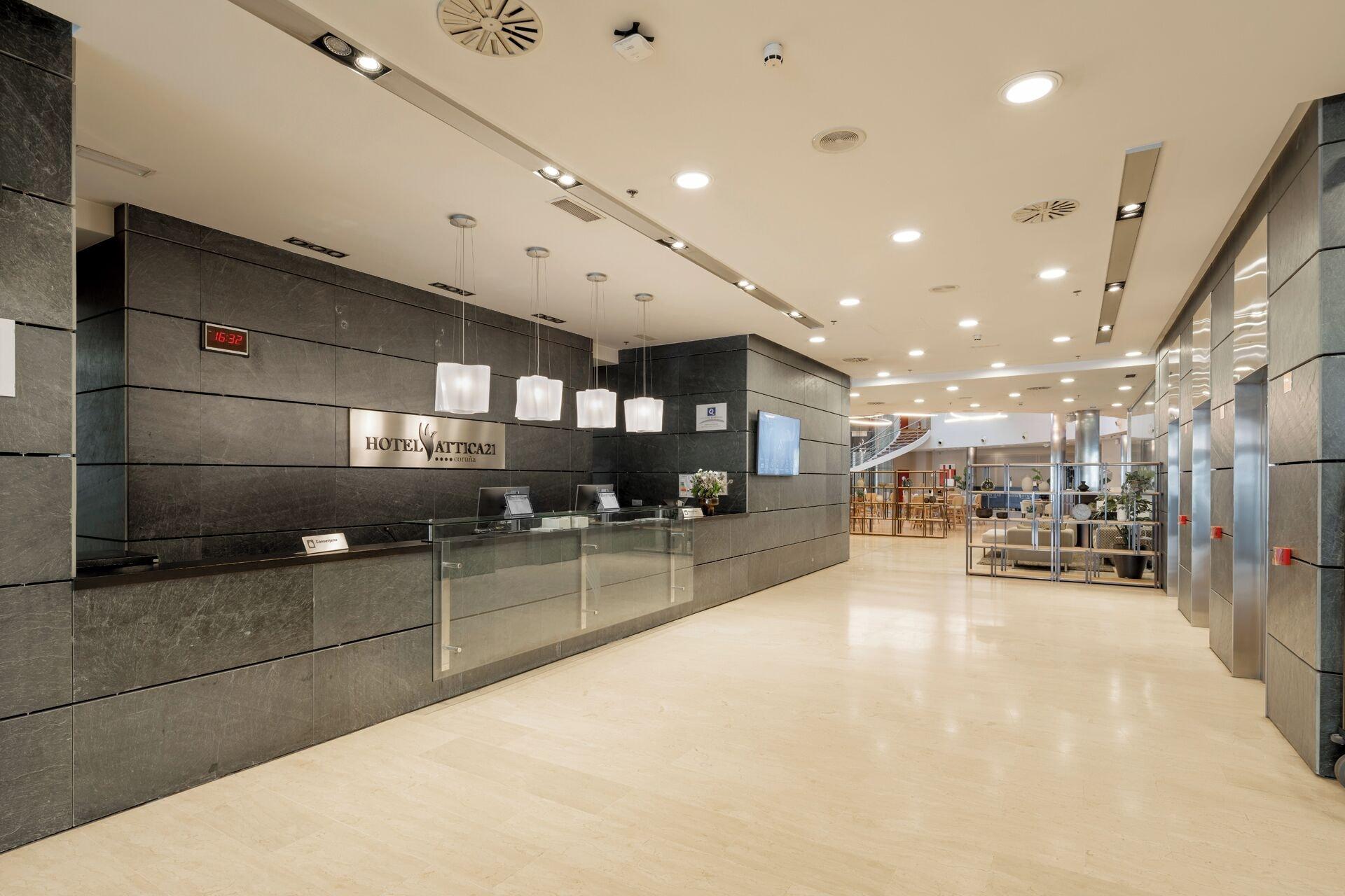 Vista Lobby Hotel Attica 21 Coruña