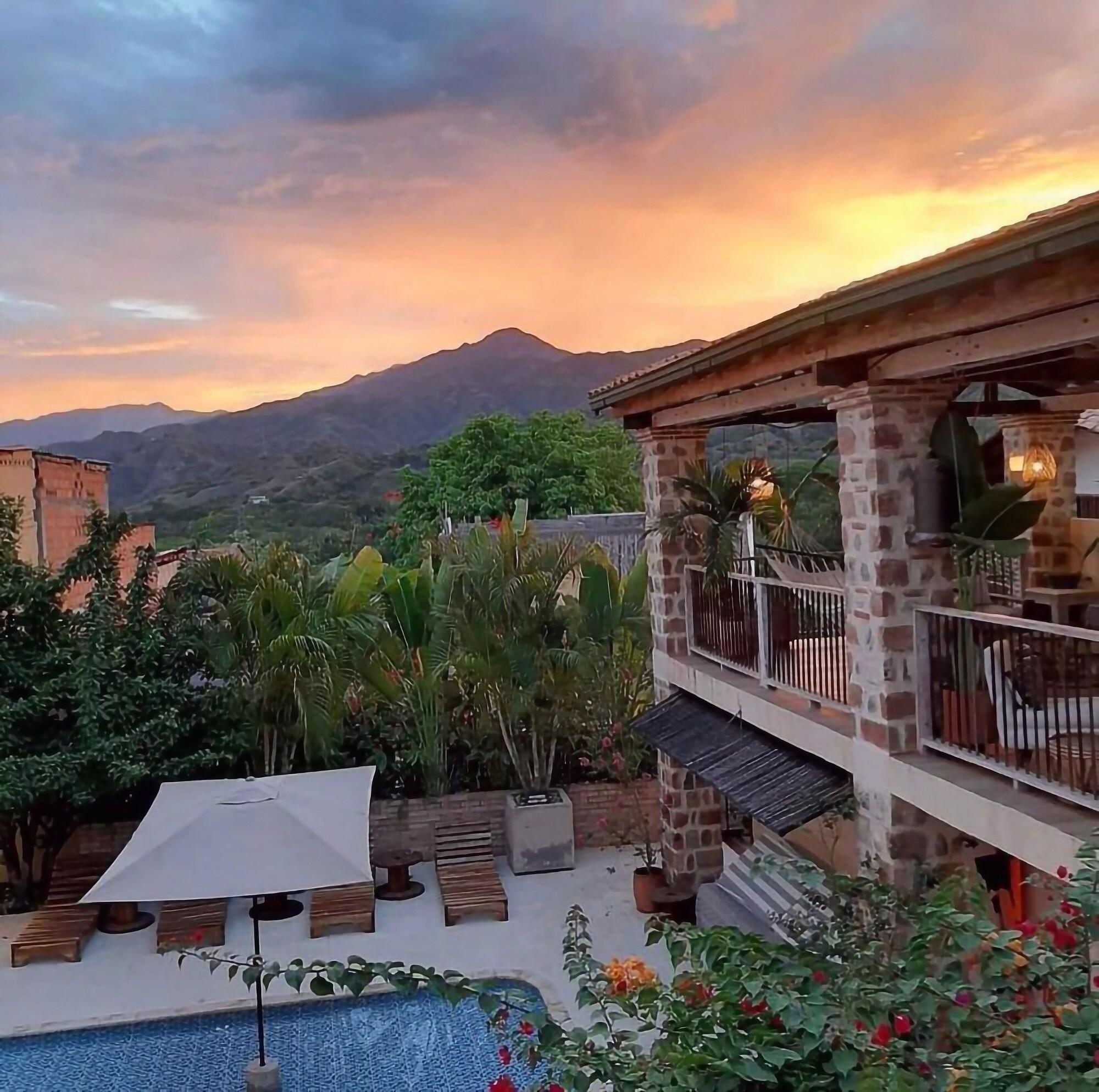 Vista Piscina Casa Al Alma