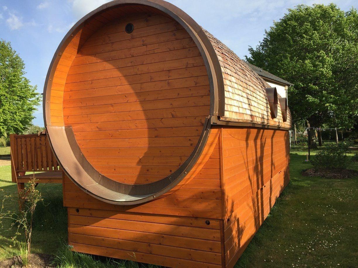 Vista Exterior Gîte Amboise - Roulotte Chais Catherine