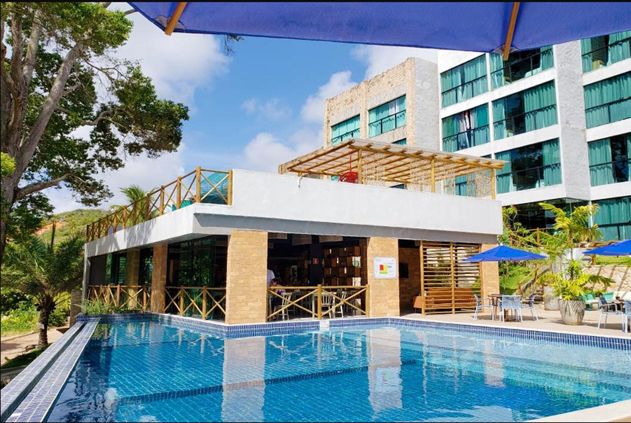 Vista Piscina Pousada Vila de Taipa