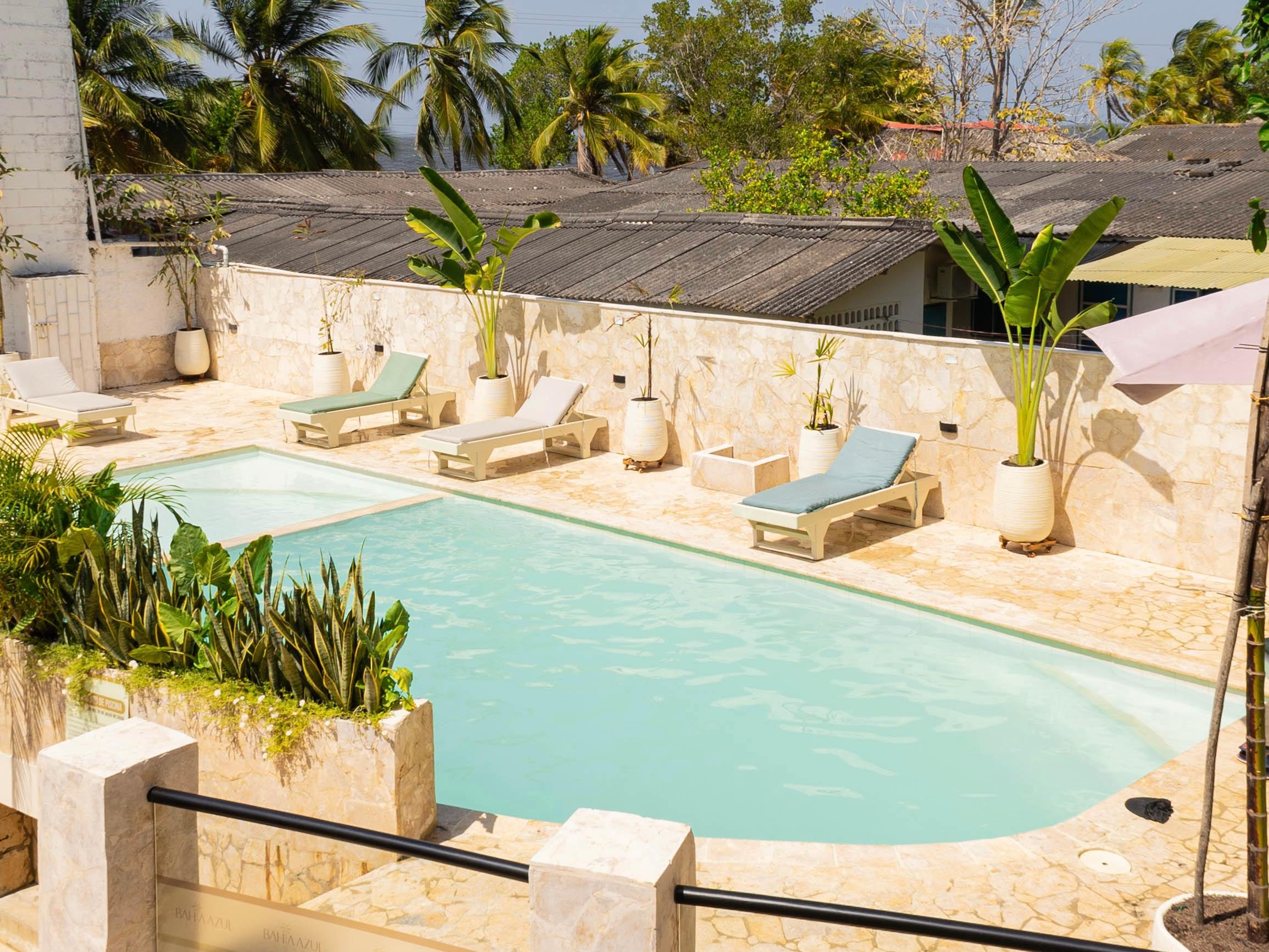 Vista Piscina Hotel Bahia Azul Coveñas