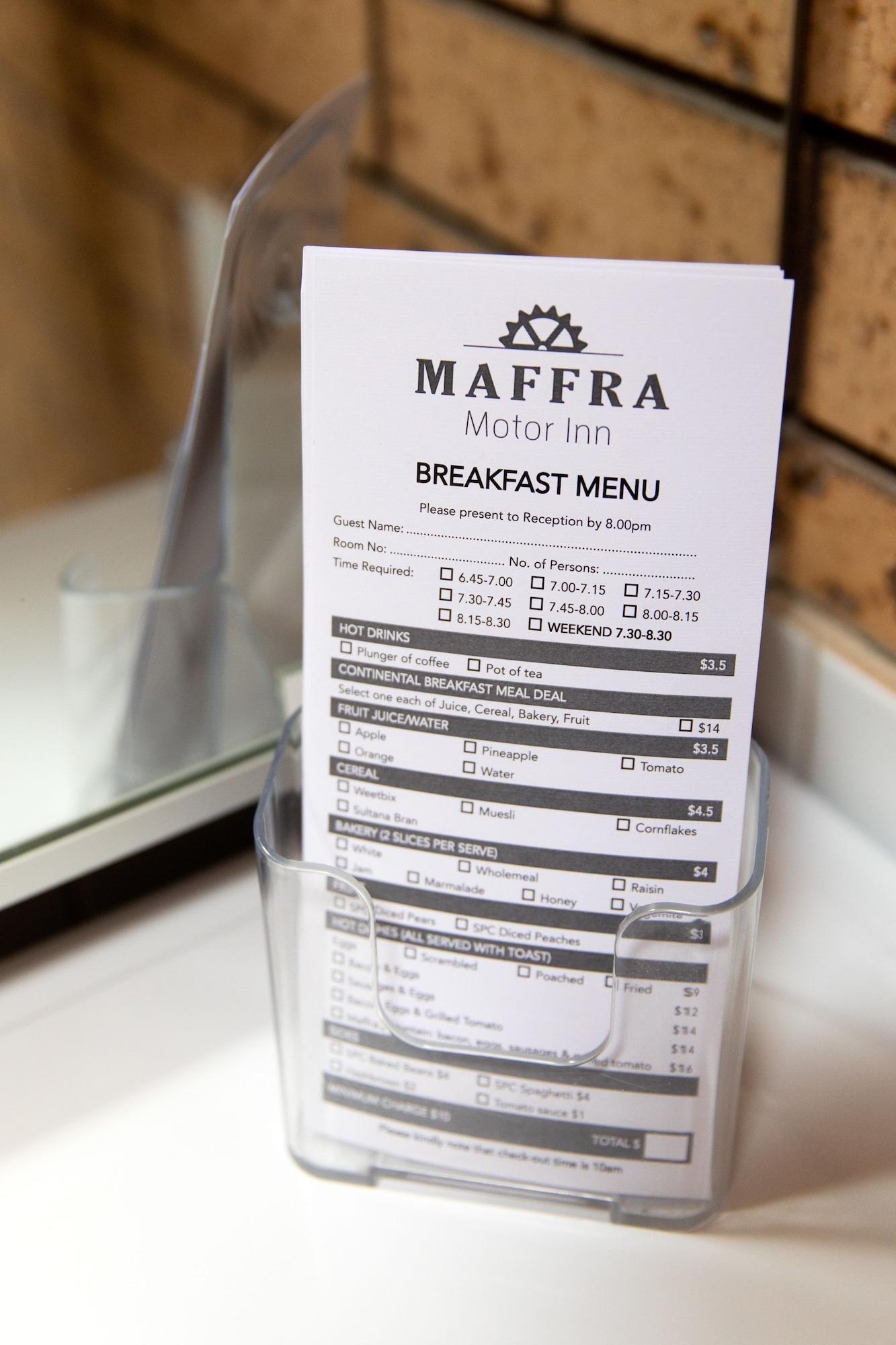 Restaurant Maffra Motor Inn