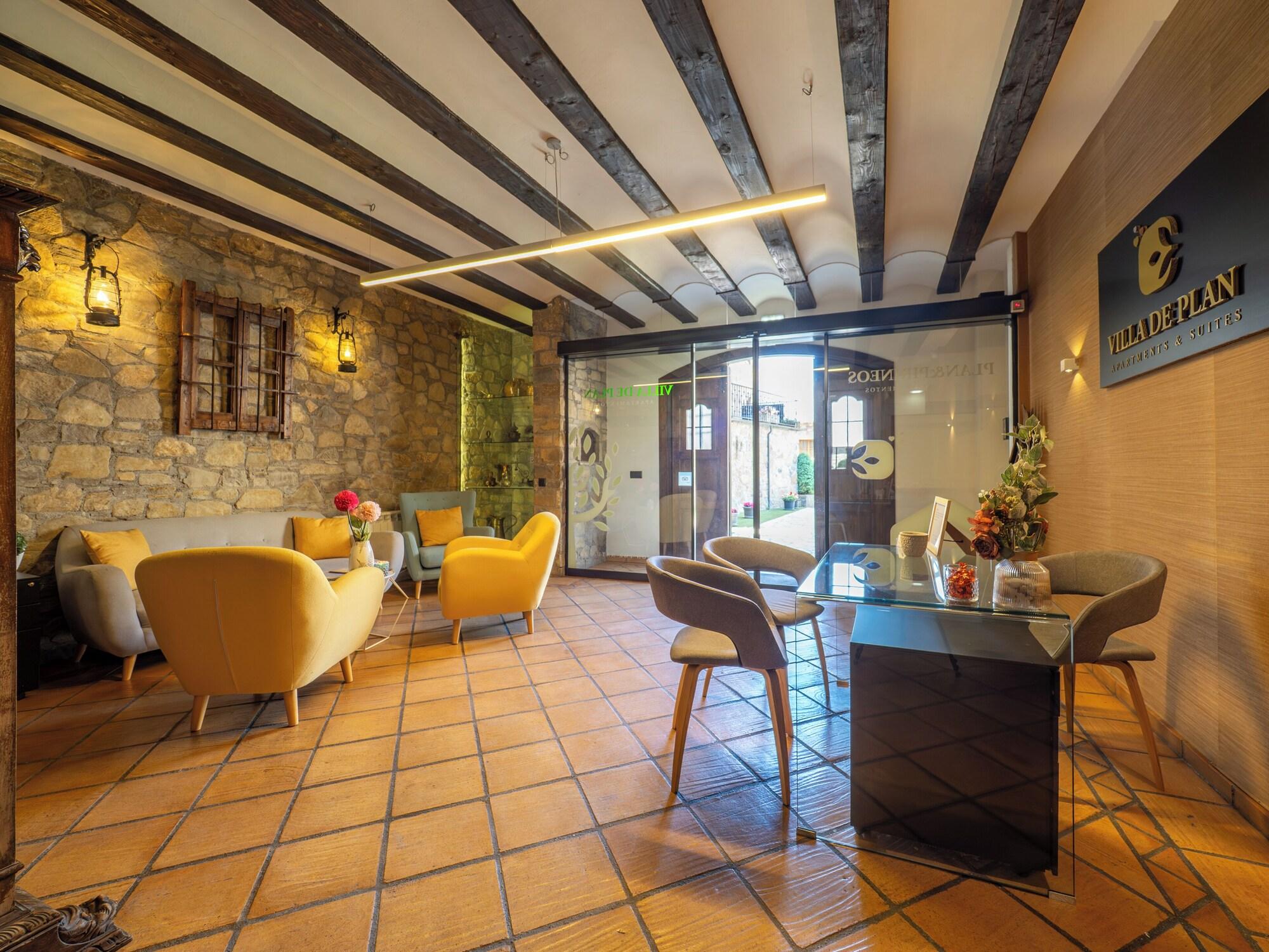Vista Lobby Apartamentos Villa de Plan
