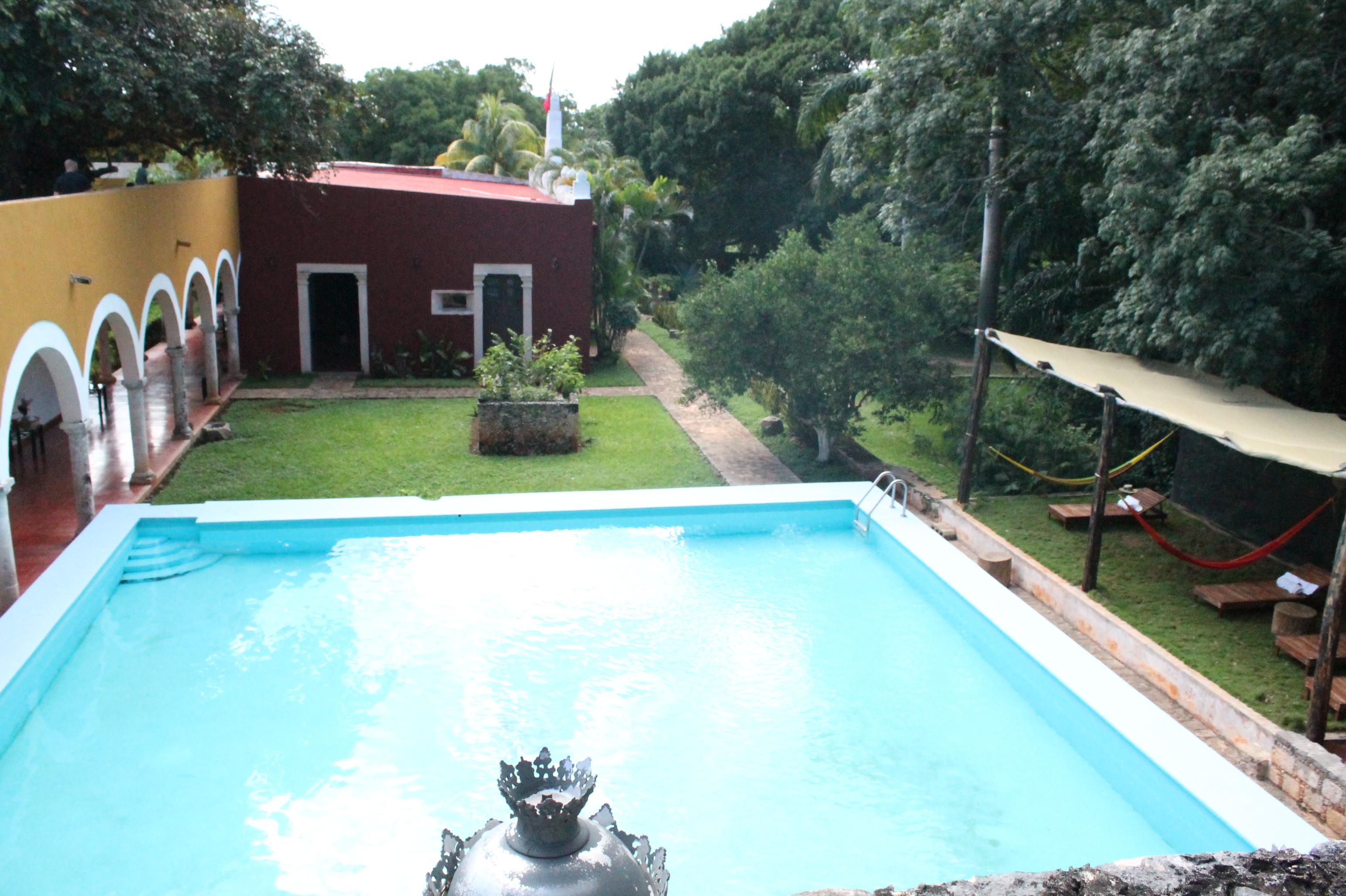 Vista Piscina Hacienda Blanca Flor