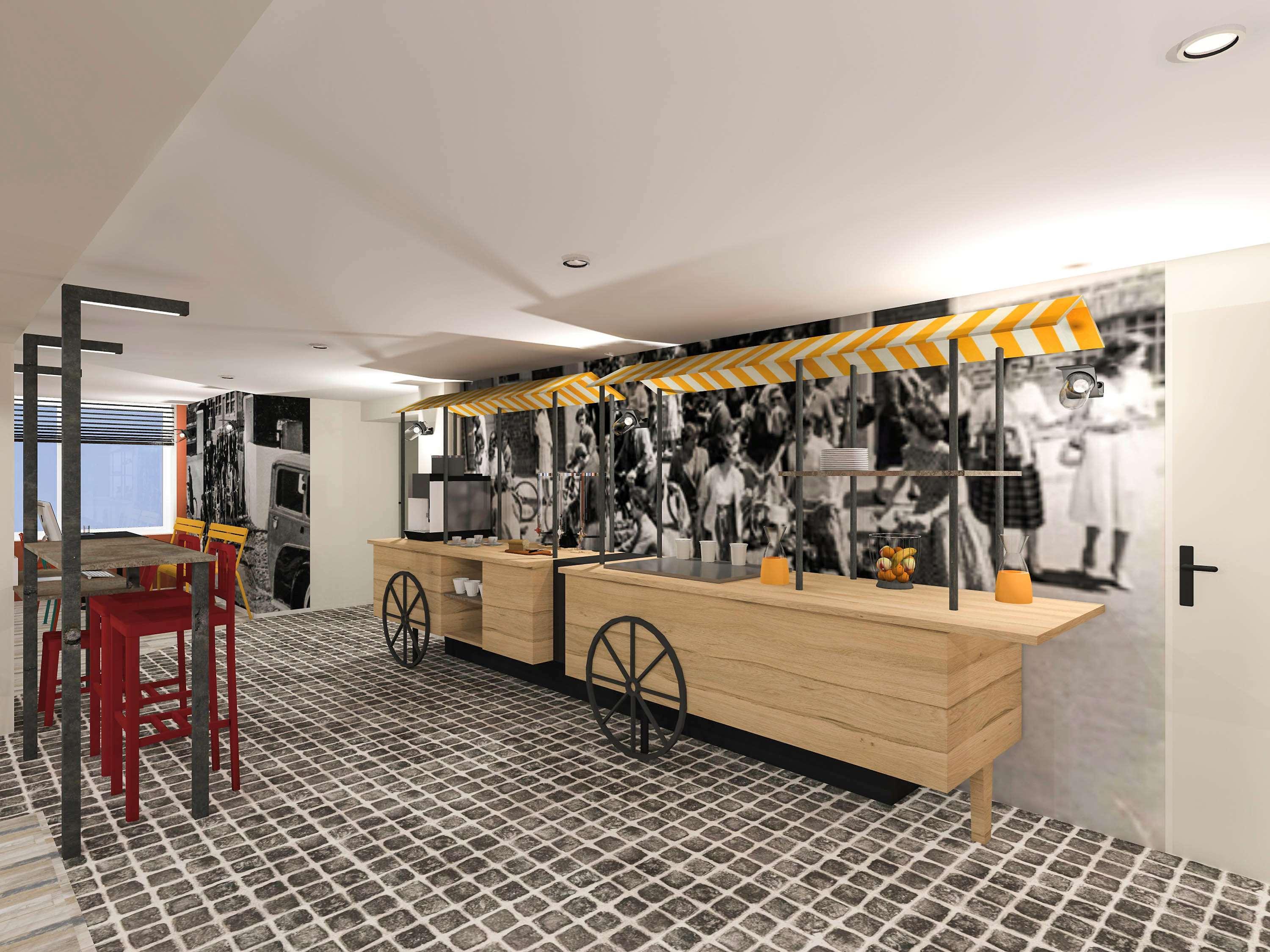 Vista Lobby Ibis Styles Paris Mairie de Clichy