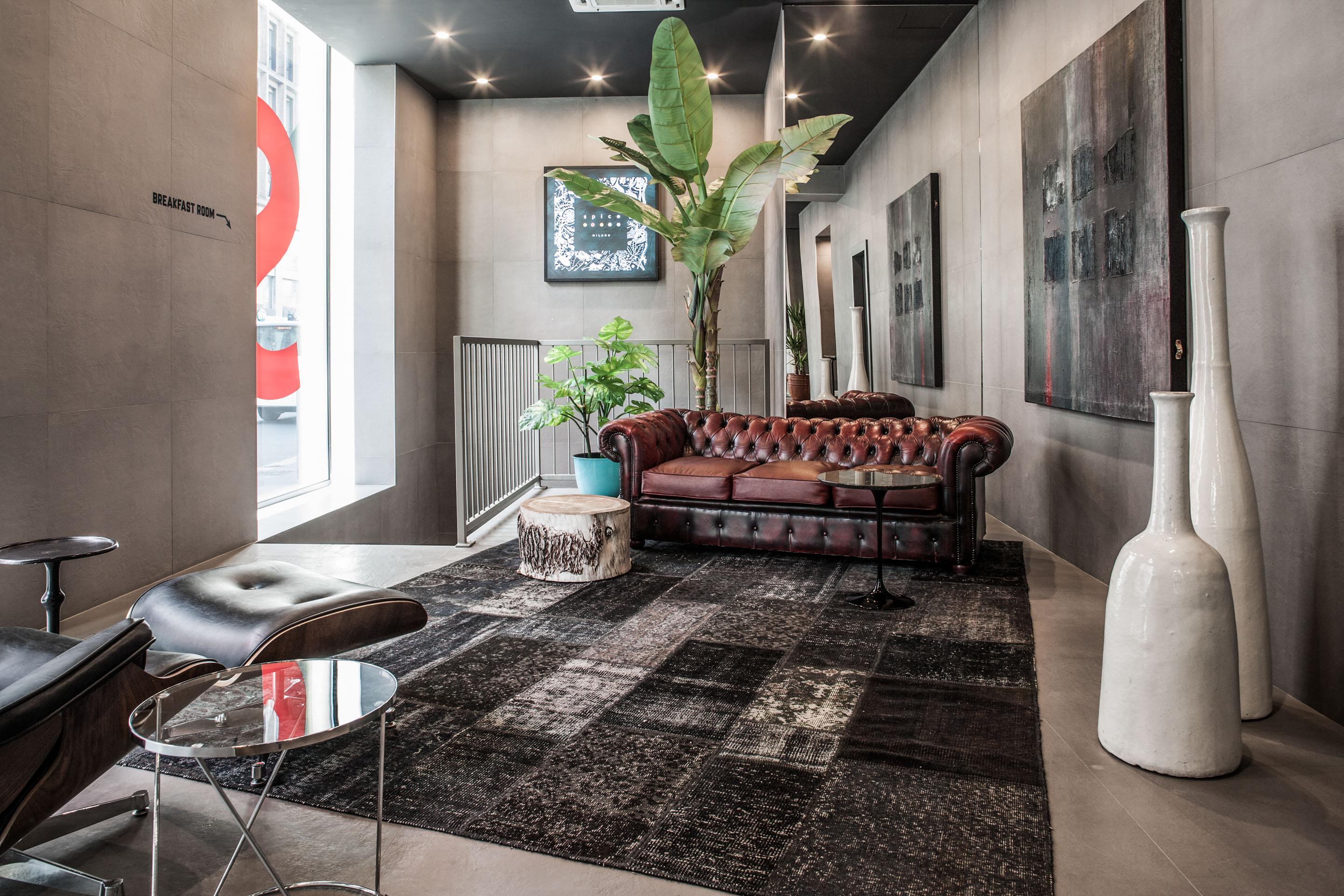 Vista Lobby Spice Hotel Milano