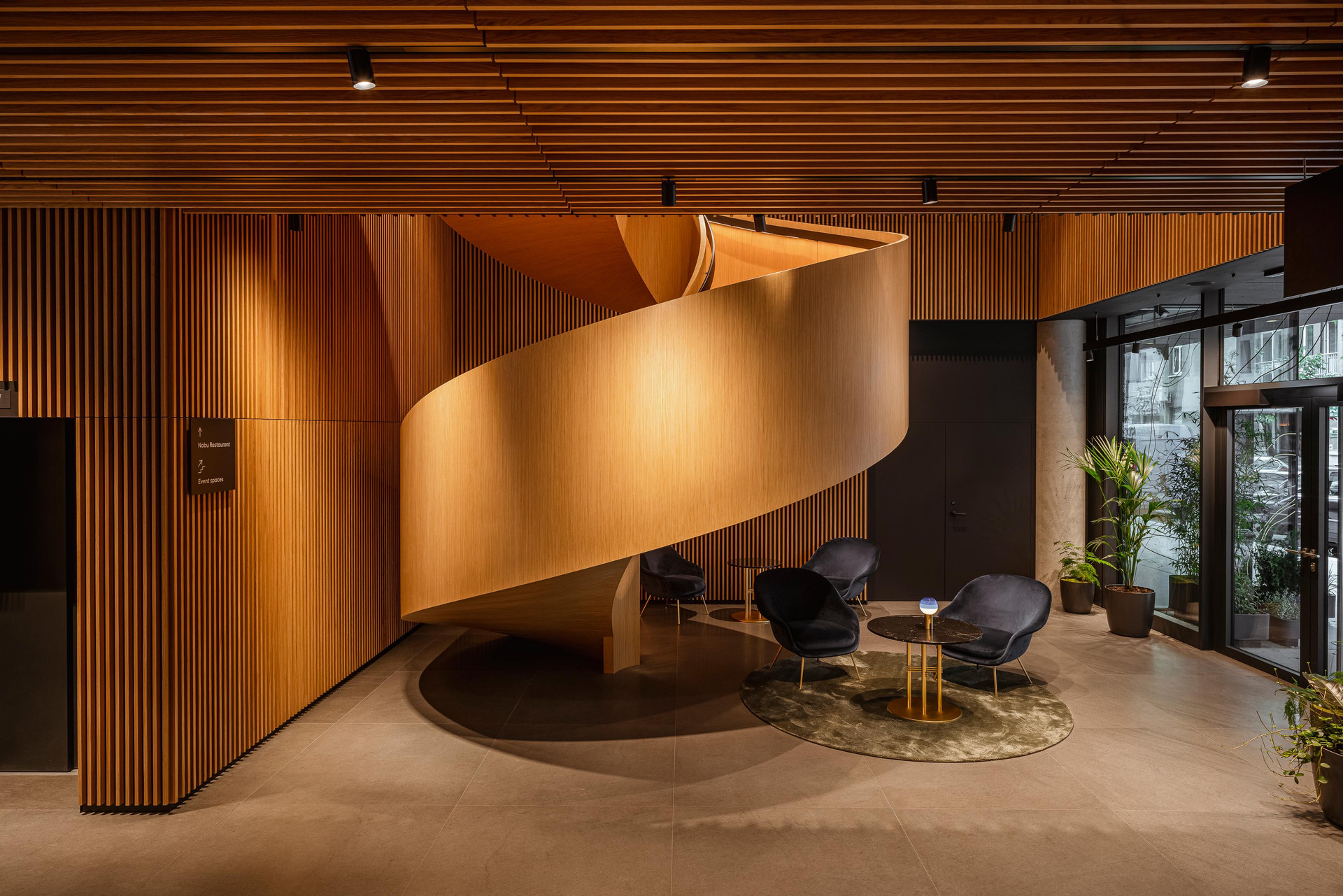 Vista Lobby Nobu Hotel Warsaw