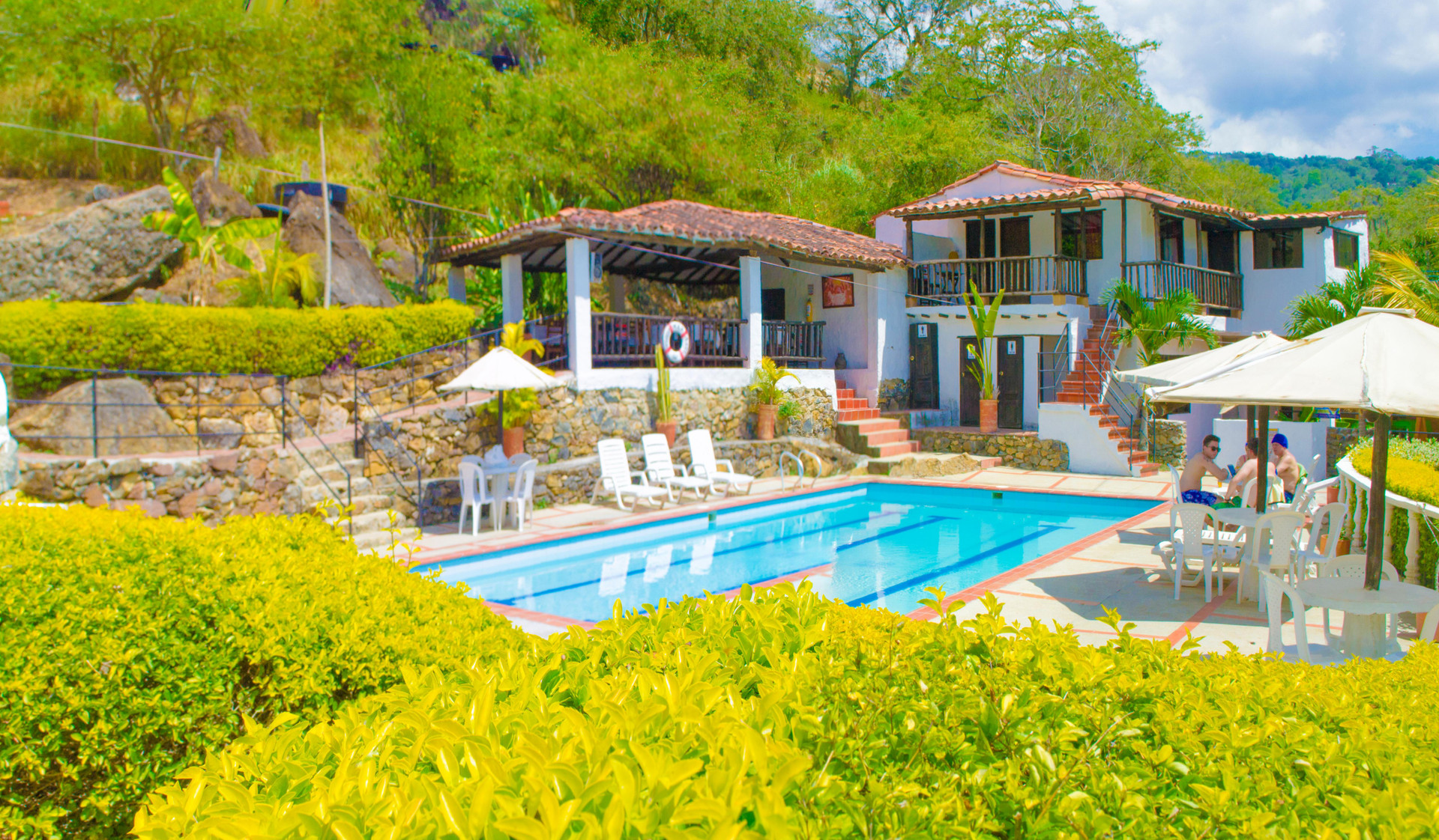 Vista Piscina Hotel Campestre Casa del Conde Monterrey