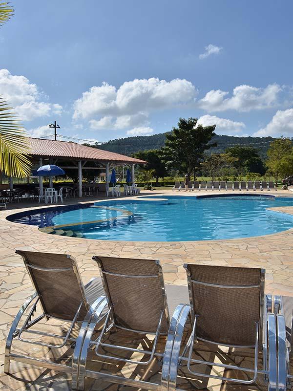 Vista da piscina Hotel Fazenda Hípica Atibaia