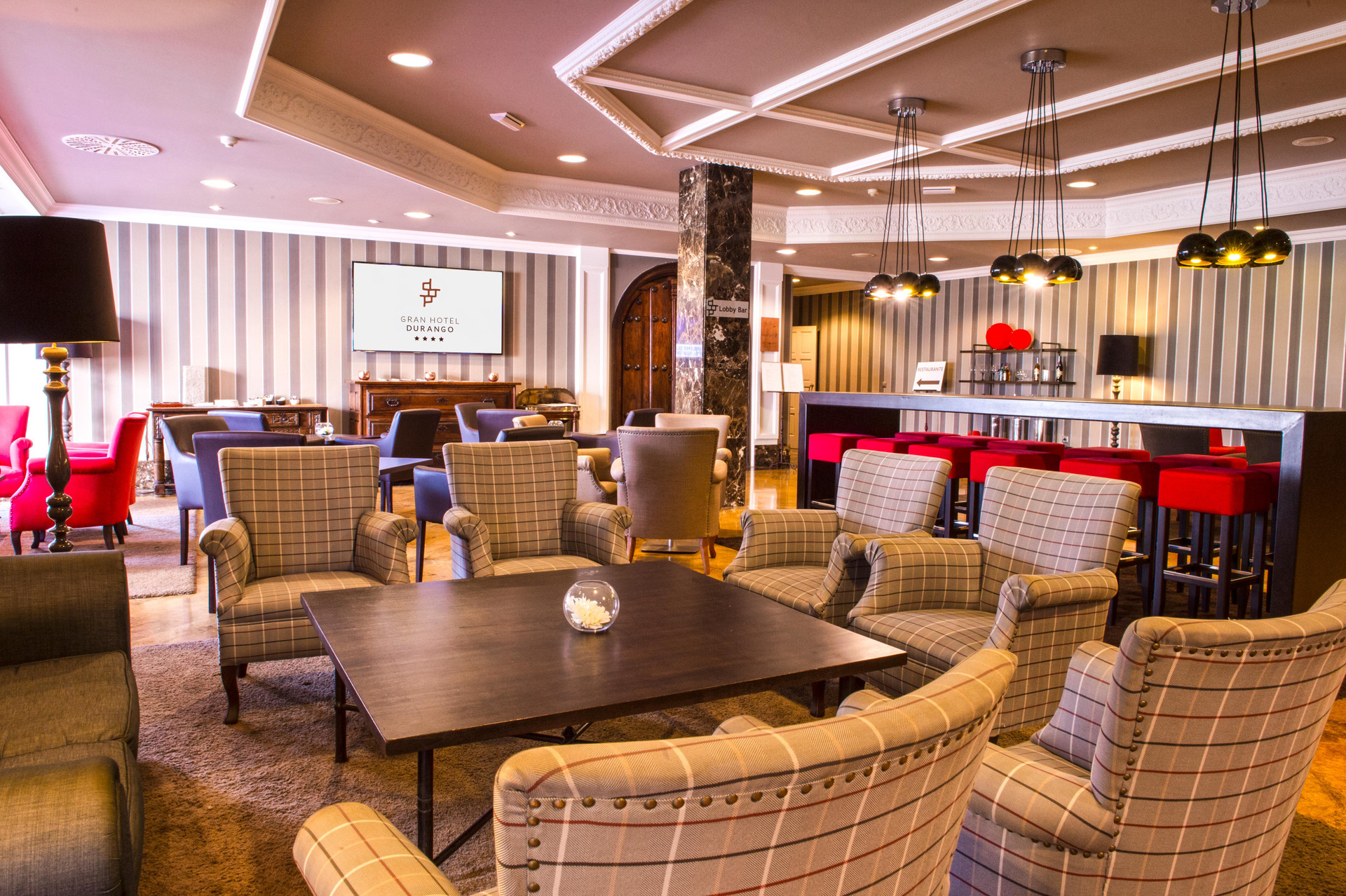 Vista Lobby Silken Gran Hotel Durango