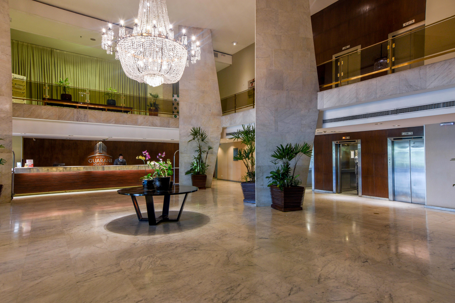 Vista Lobby Hotel Guaraní Asunción