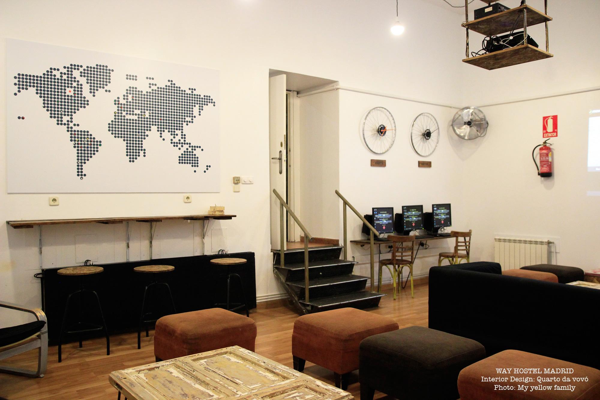 Vista Lobby Way Hostel Madrid