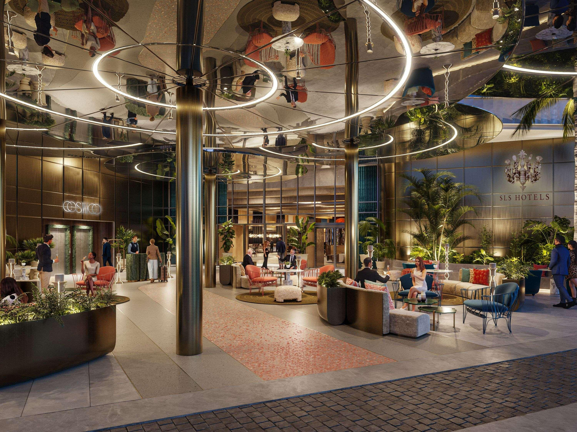 Vista Lobby Sls Barcelona