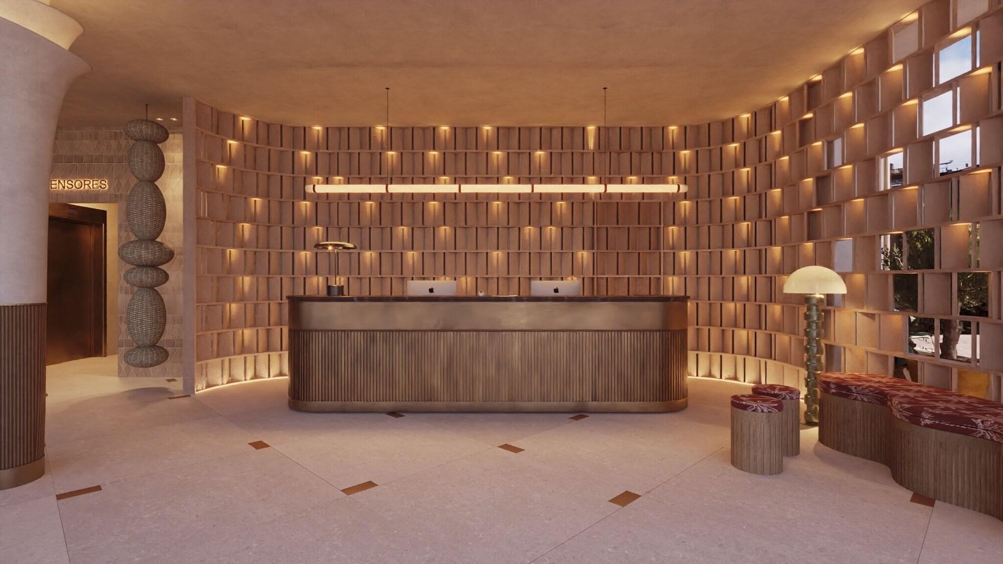 Vista Lobby Hotel Intelier Malvarrosa Plaza